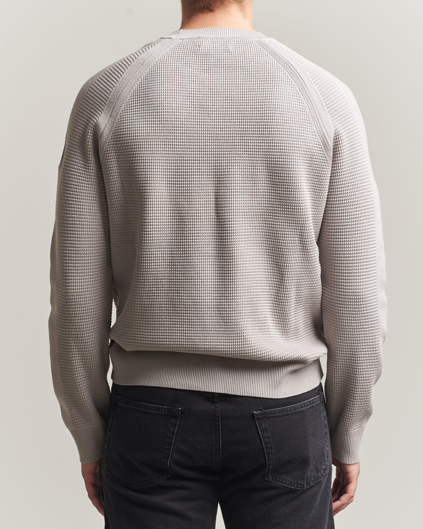 Men | Sweaters & Knitwear | Belstaff | Bradwell Cotton Knitted Crew Neck Concrete