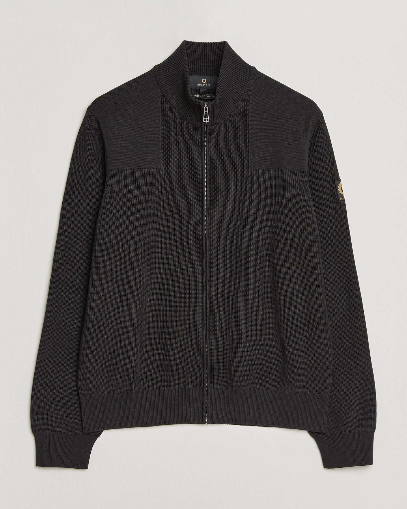 Men | Sweaters & Knitwear | Belstaff | Commander Knitted Full Zip Black