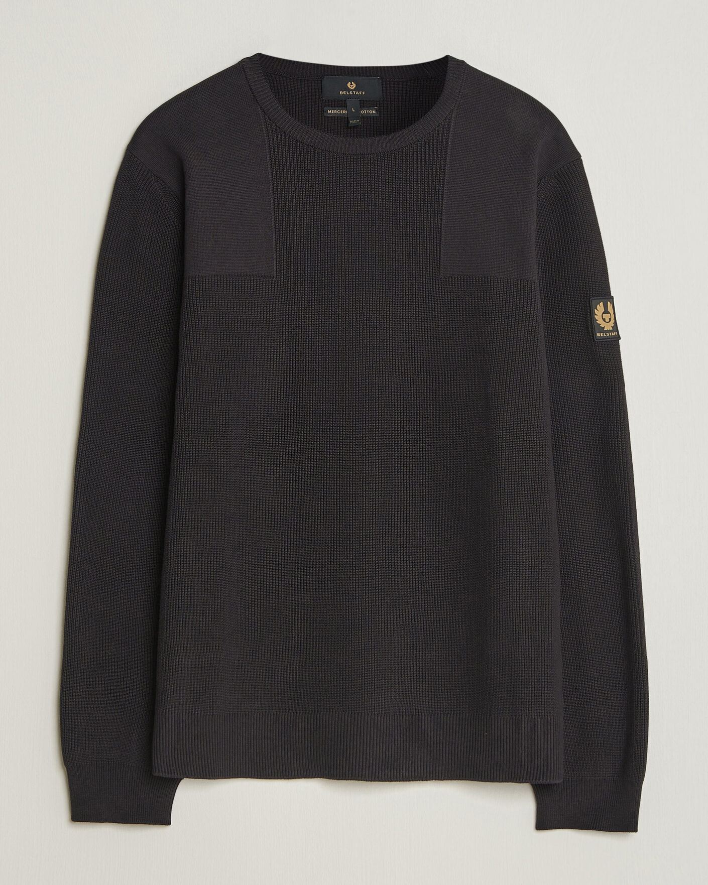 Men | Sweaters & Knitwear | Belstaff | Commander Knitted Crew Neck Black