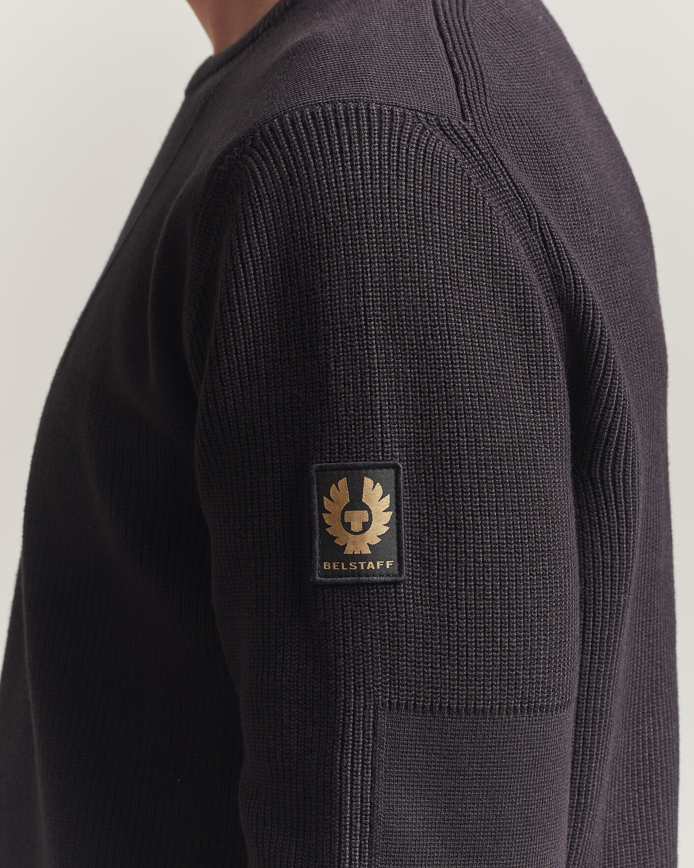 Men | Sweaters & Knitwear | Belstaff | Commander Knitted Crew Neck Black
