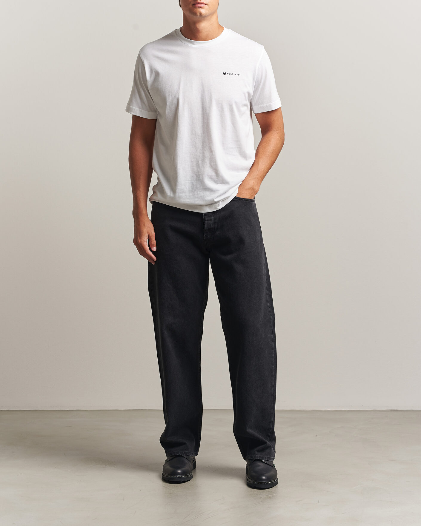Men | T-Shirts | Belstaff | 3-Pack Crew Neck T-Shirt Black/Dark Ink/White