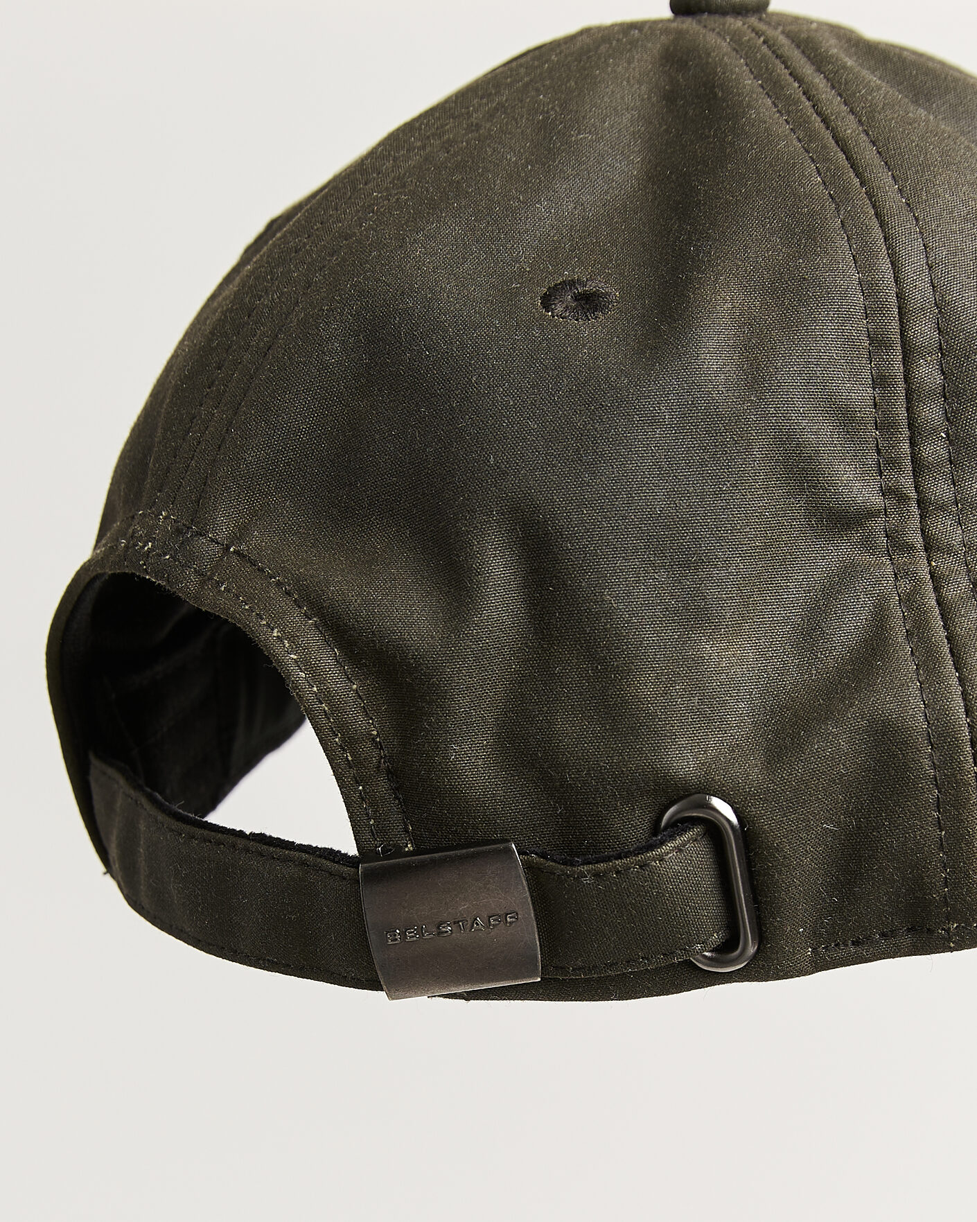 Men | Hats & Caps | Belstaff | Phoenix Wax Logo Cap Faded Olive