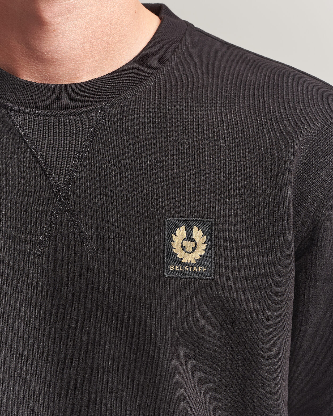Men | Sweaters & Knitwear | Belstaff | Signature Crew Neck Sweatshirt Black