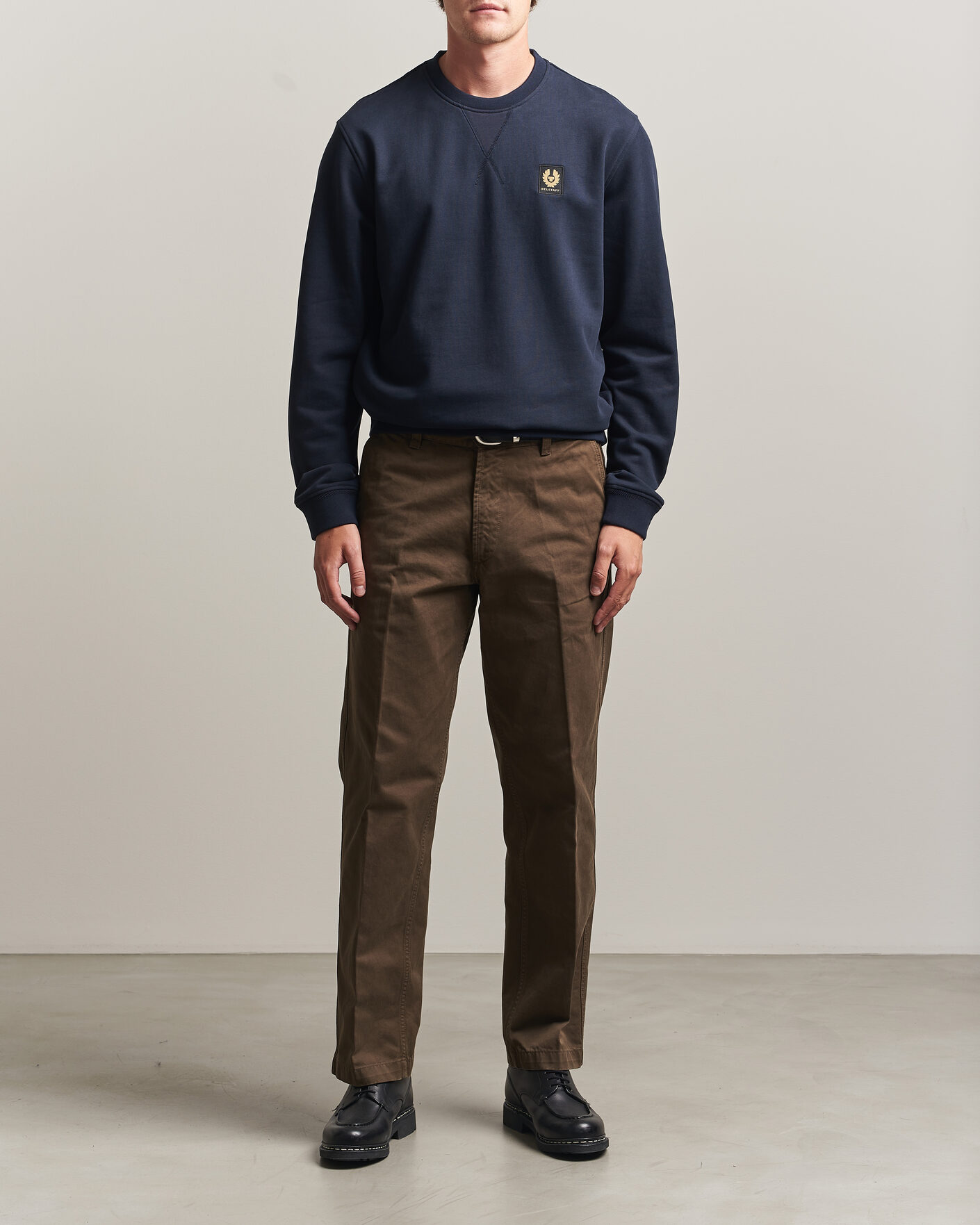 Men | Sweaters & Knitwear | Belstaff | Signature Crew Neck Sweatshirt Dark Ink