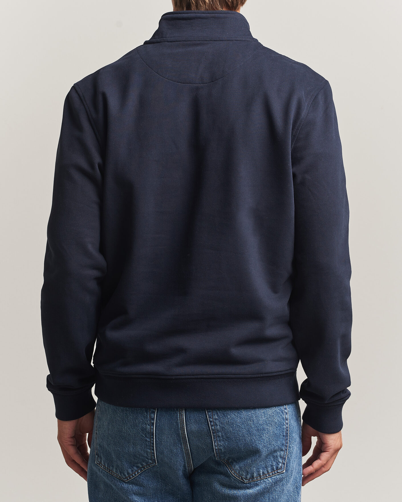 Men | Sweaters & Knitwear | Belstaff | Signature Half Zip Sweatshirt Dark Ink