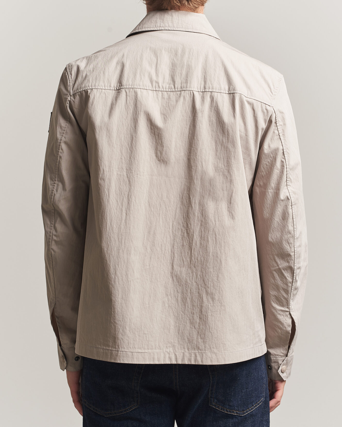 Men | Shirts | Belstaff | Cargo Overshirt Concrete
