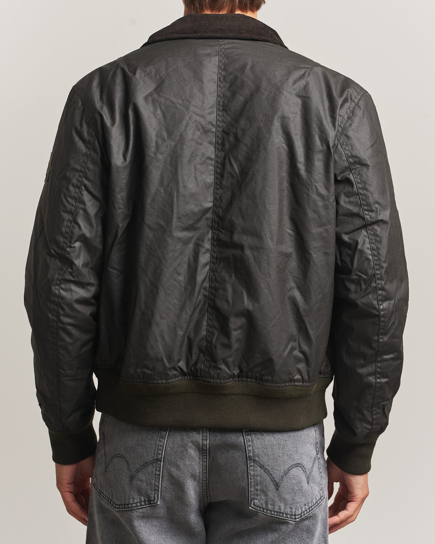Men | Coats & Jackets | Belstaff | Mount Wax Bomber Jacket Faded Olive