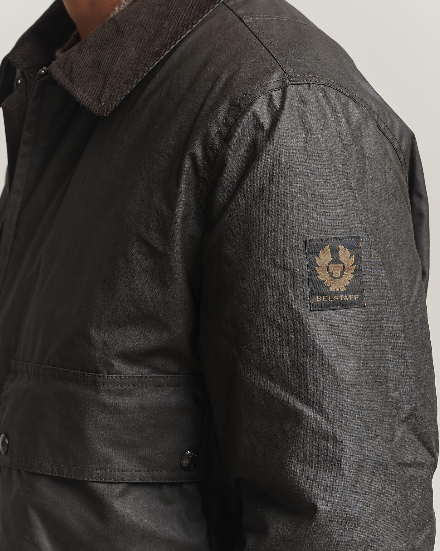 Men | Coats & Jackets | Belstaff | Mount Wax Bomber Jacket Faded Olive