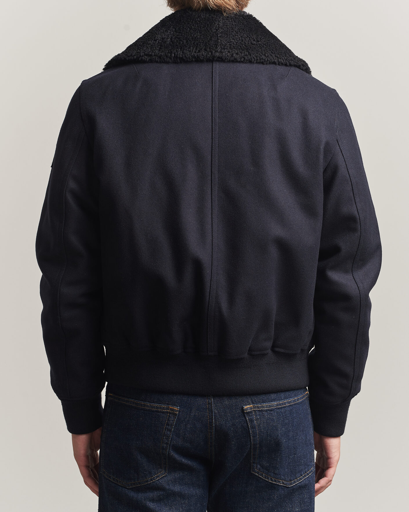 Men | Coats & Jackets | Belstaff | Welder Wool Bomber Jacket Dark Ink