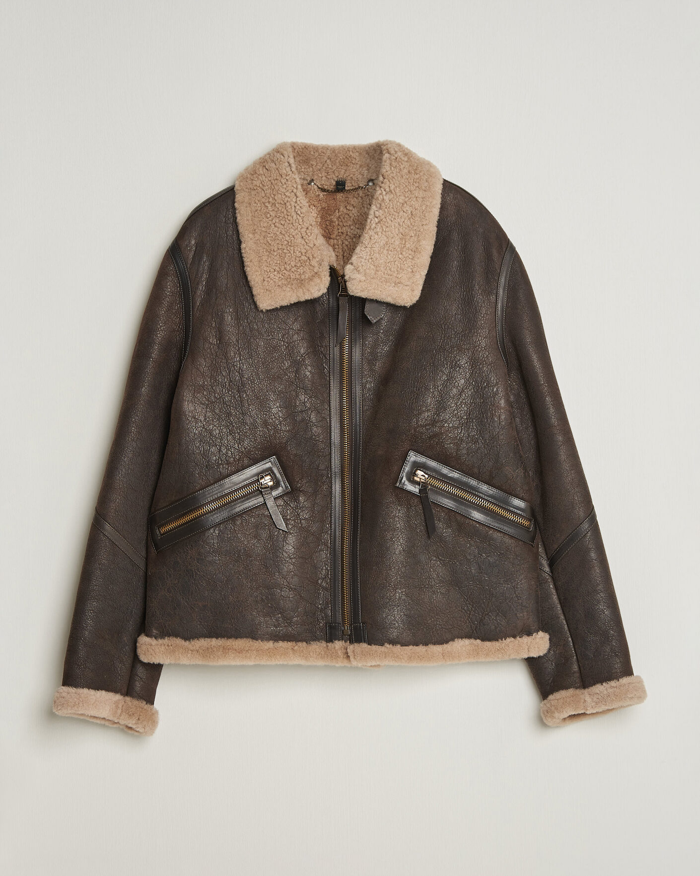 Men | Coats & Jackets | Belstaff | Winterbrook Shearling Jacket Dark Brown