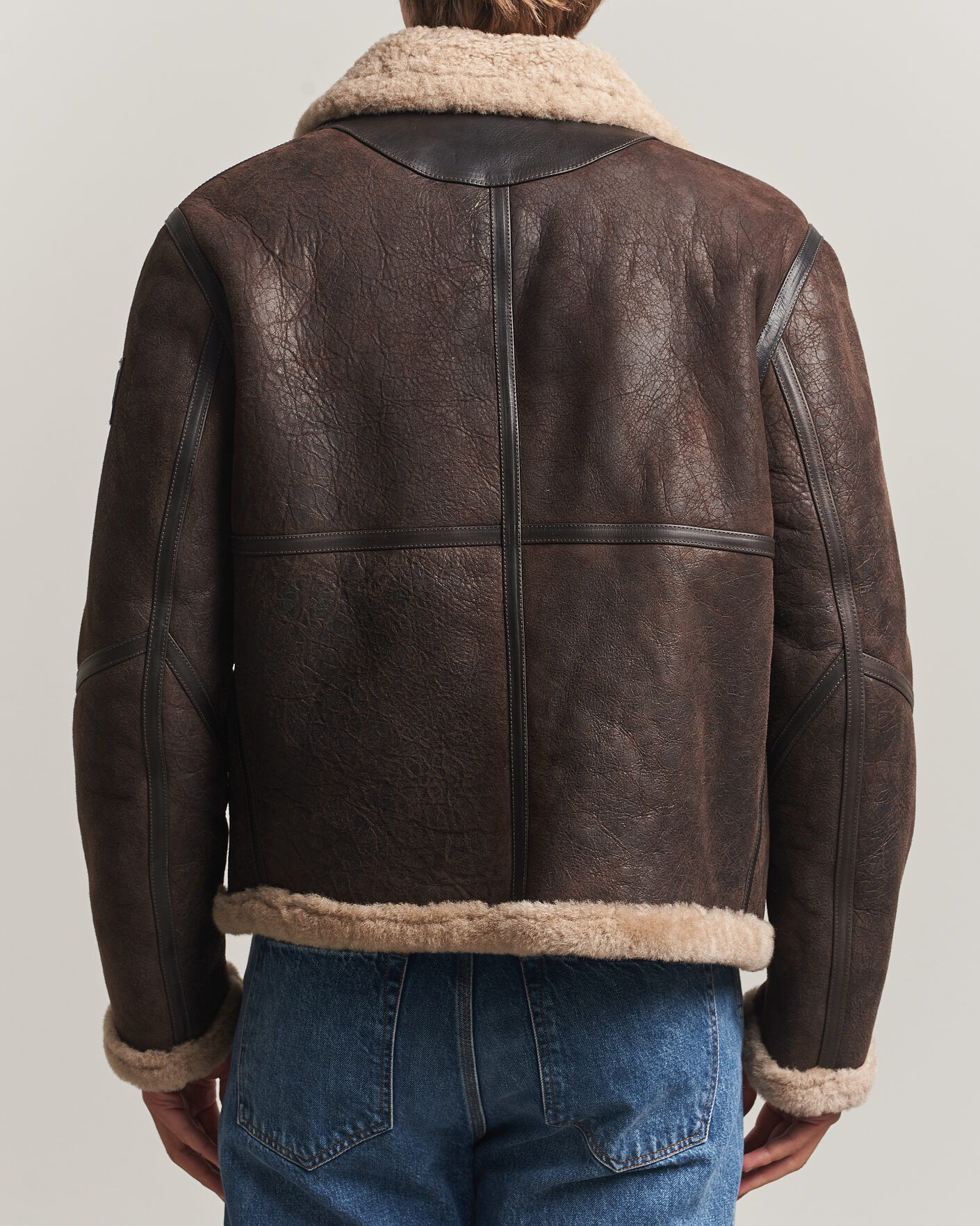 Men | Coats & Jackets | Belstaff | Winterbrook Shearling Jacket Dark Brown