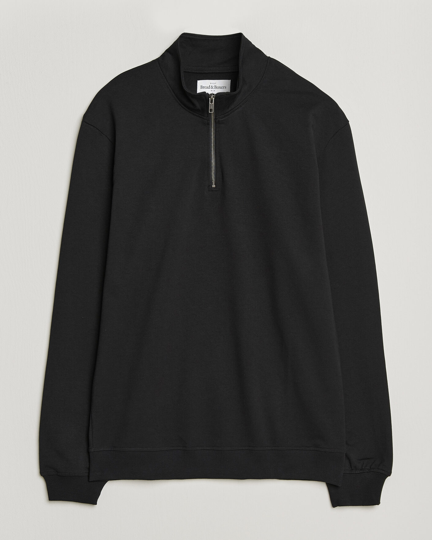 Men | Sweaters & Knitwear | Bread & Boxers | Loungewear Half Zip Black