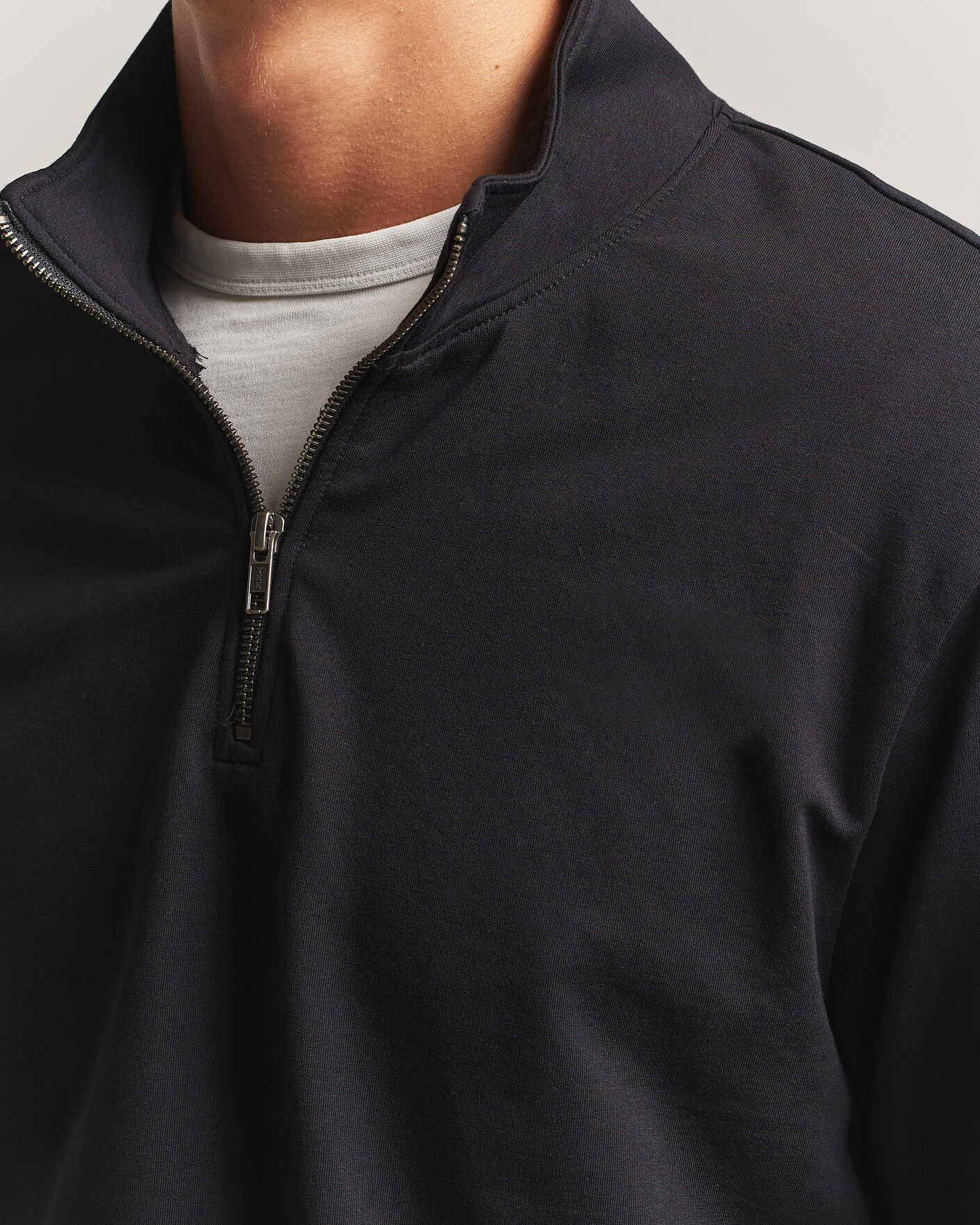 Men | Sweaters & Knitwear | Bread & Boxers | Loungewear Half Zip Black