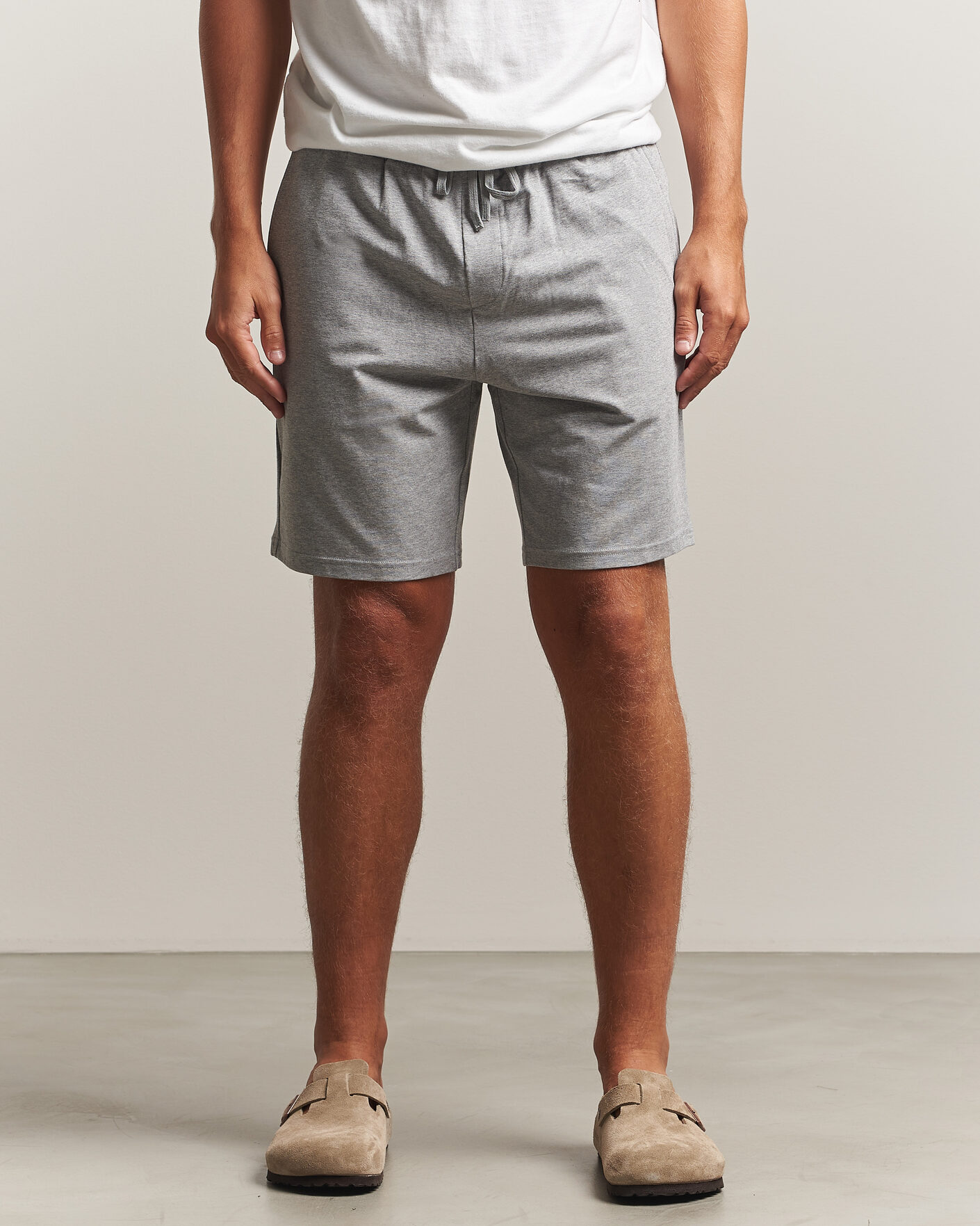 Men | Shorts | Bread & Boxers | Pyjama Shorts Grey Melange