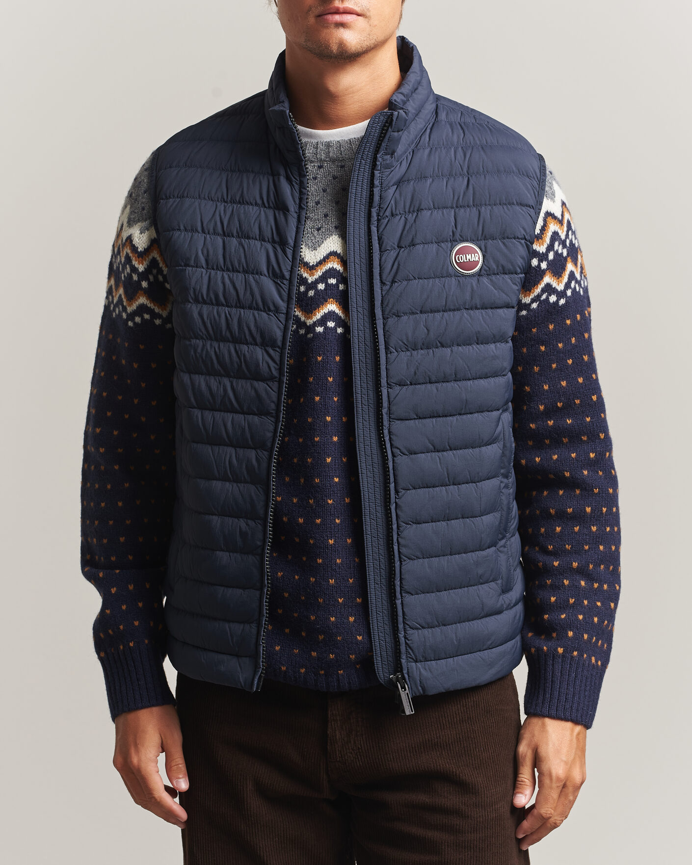 Colmar Lightweight Down Vest Navy at CareOfCarl.com