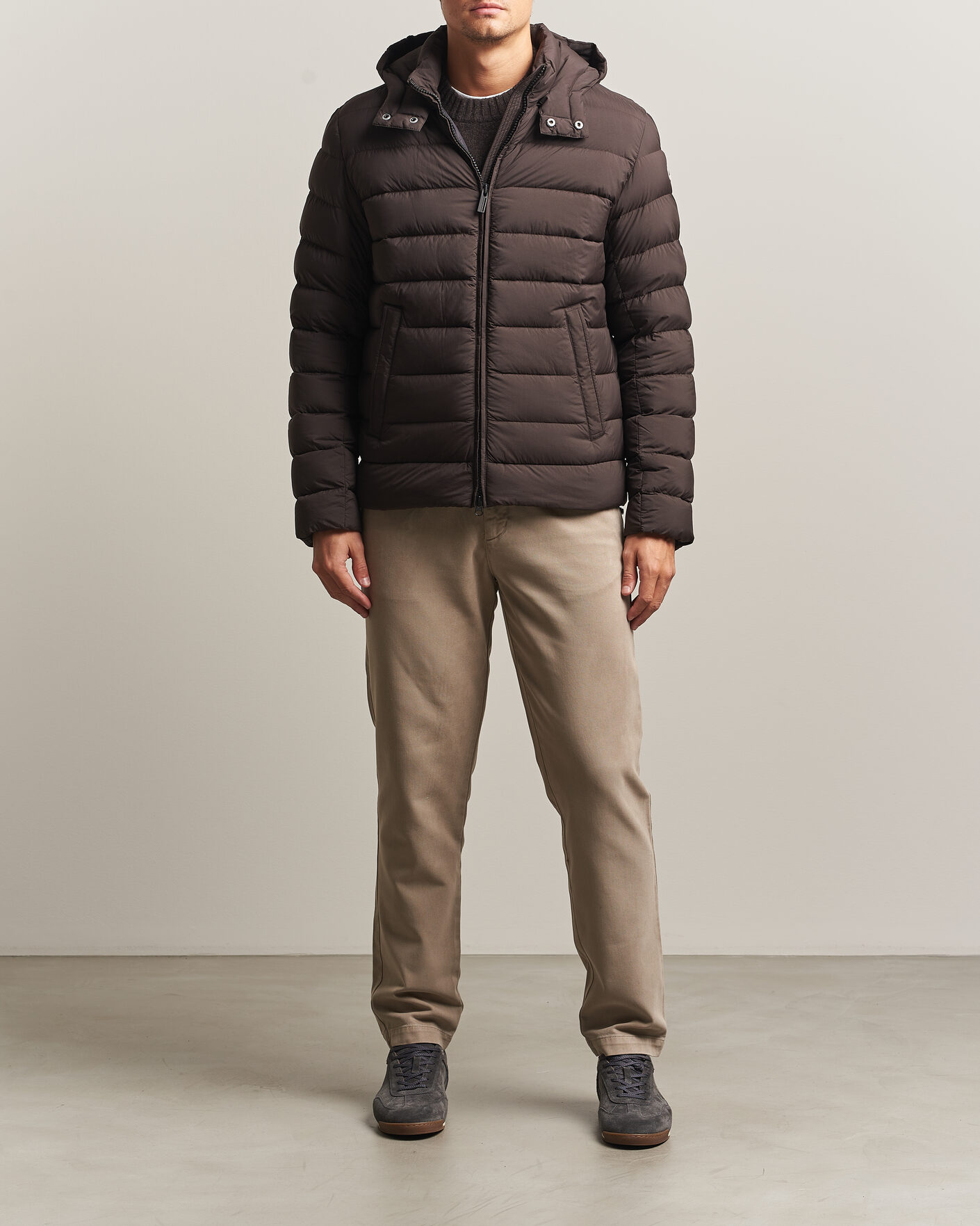 Men | Coats & Jackets | Colmar | Quilted Down Jacket Black Coffee