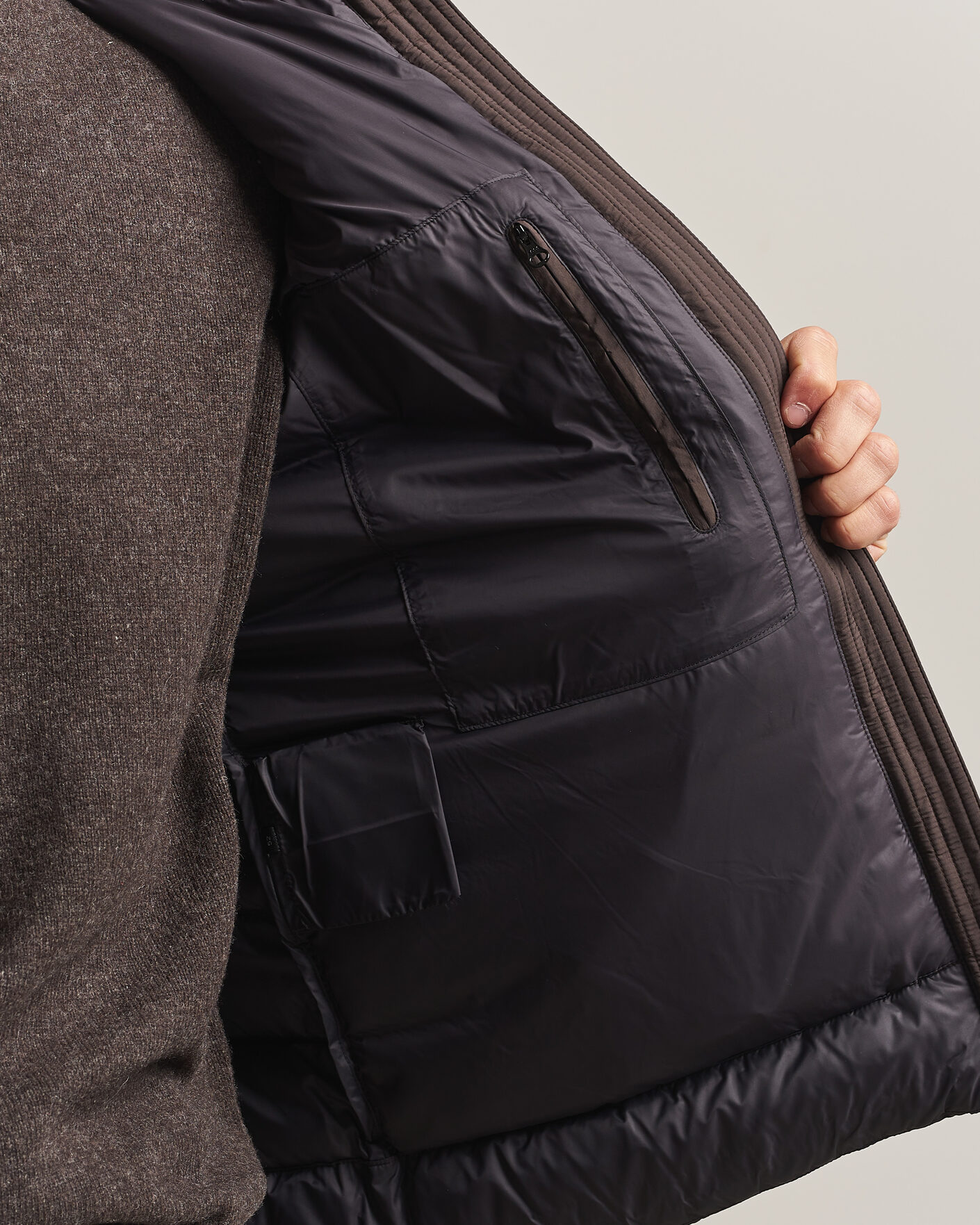 Men | Coats & Jackets | Colmar | Quilted Down Jacket Black Coffee