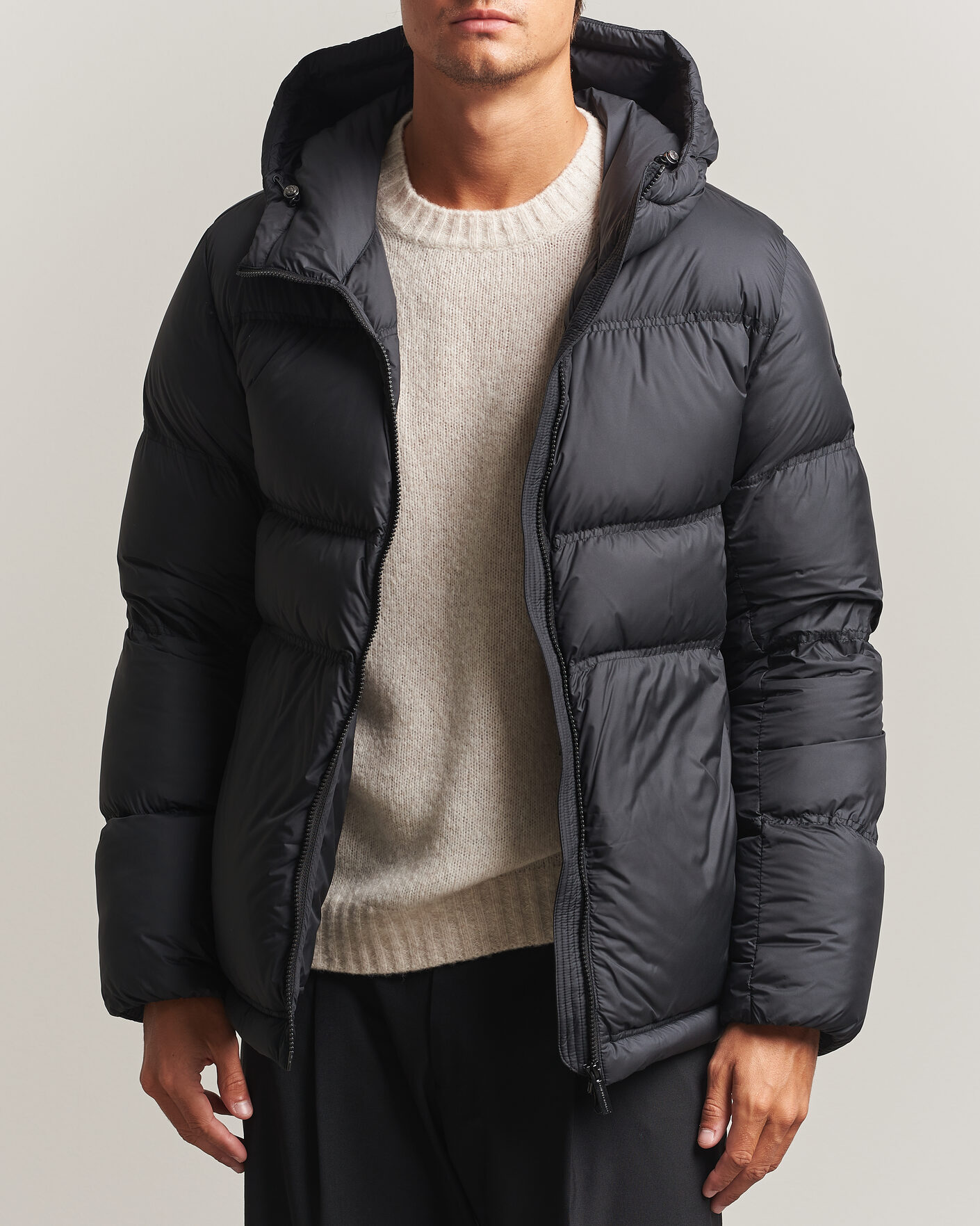 Men | Coats & Jackets | Colmar | Hood Down Jacket Black
