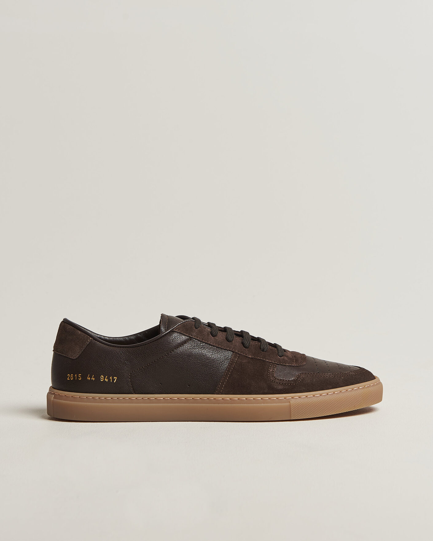 Men | Sneakers | Common Projects | Bball Duo Leather Sneaker Dark Brown