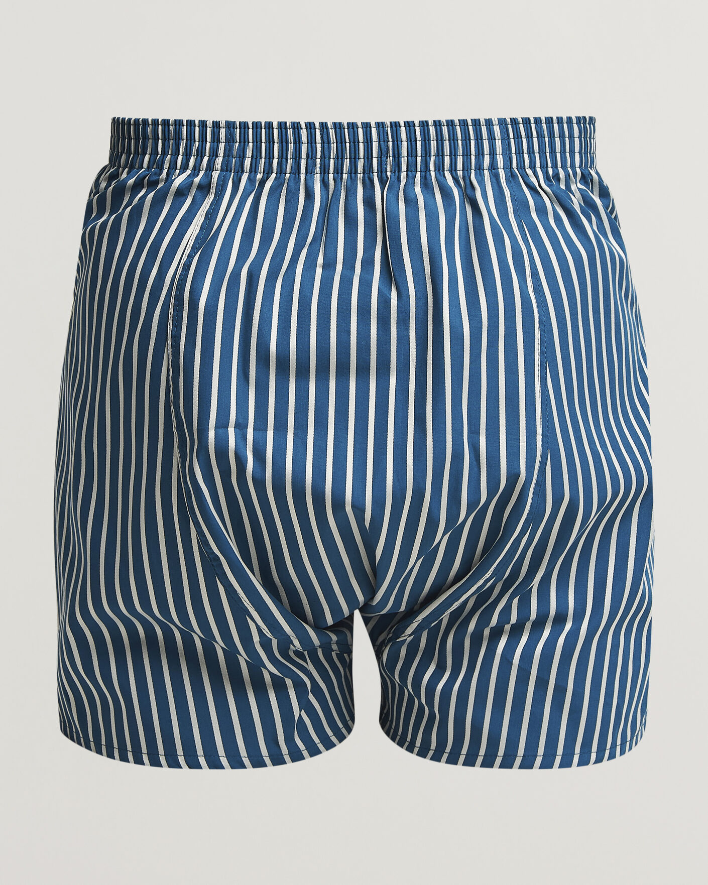 Men | Underwear & Socks | Derek Rose | Classic Fit Striped Woven Cotton Boxer Shorts Blue/White