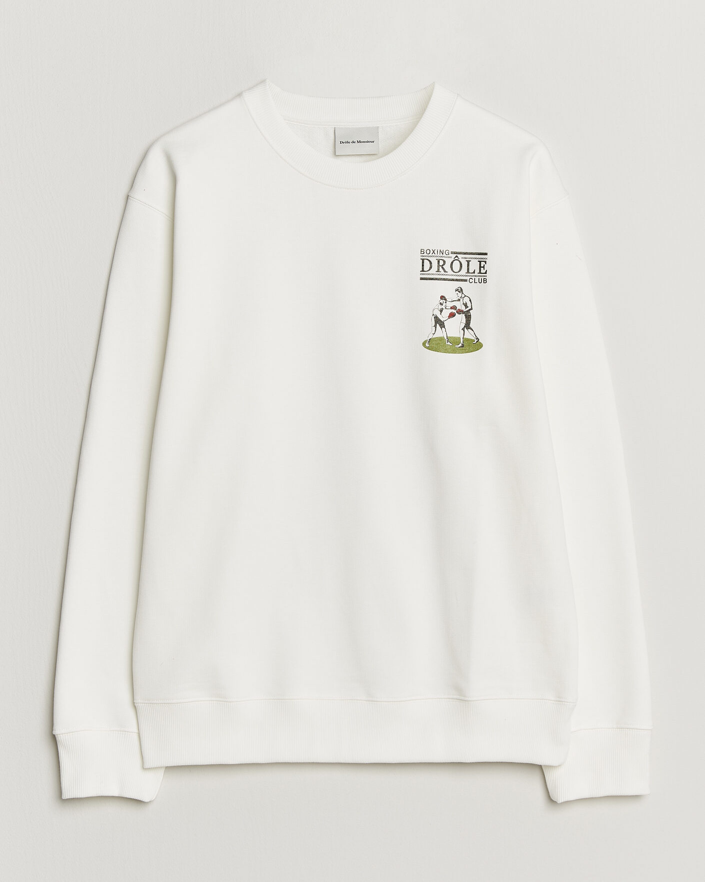 Men | Sweaters & Knitwear | Drôle de Monsieur | Boxers Sweatshirt Off White