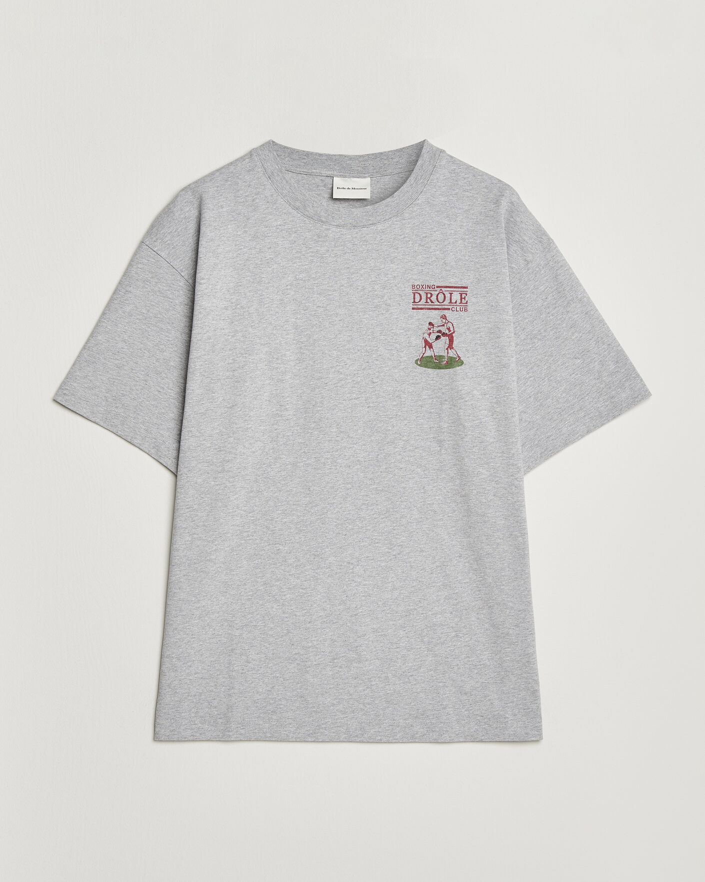 Men | T-Shirts | Drôle de Monsieur | Boxers T-Shirt Grey Melange