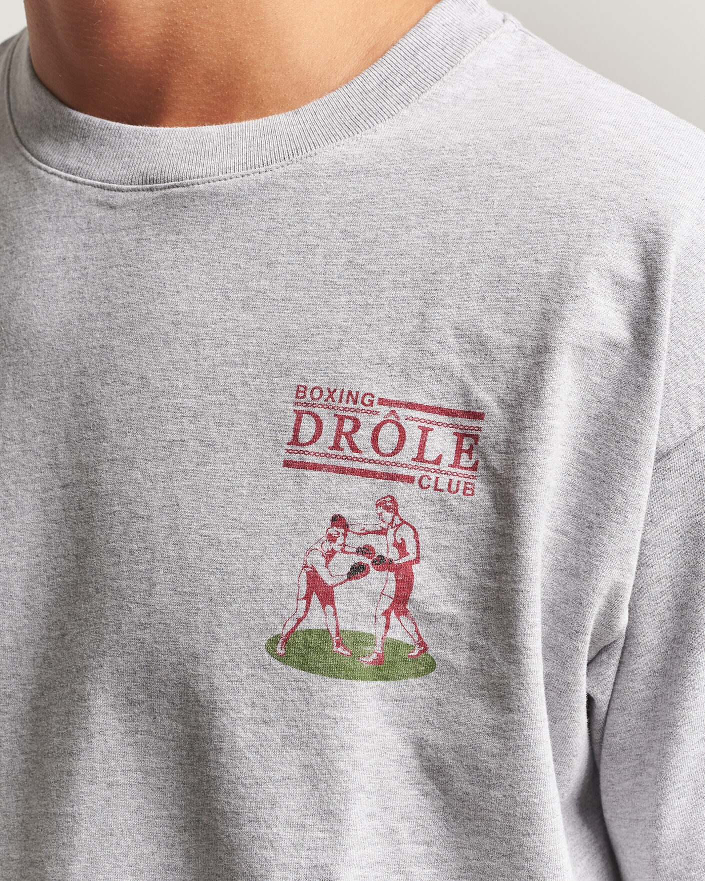 Men | T-Shirts | Drôle de Monsieur | Boxers T-Shirt Grey Melange