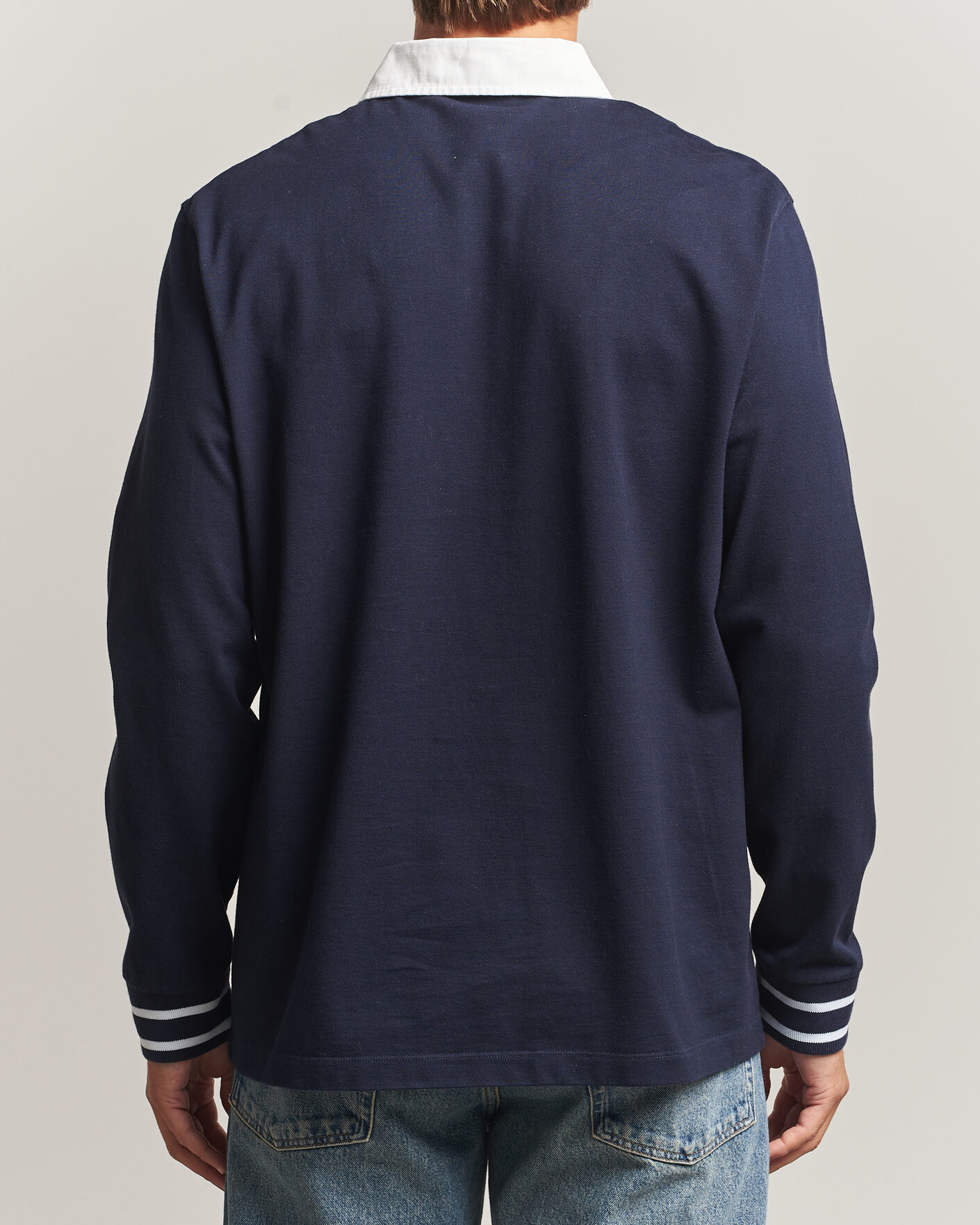 Men | Sweaters & Knitwear | Drôle de Monsieur | Slogan Rugger Navy