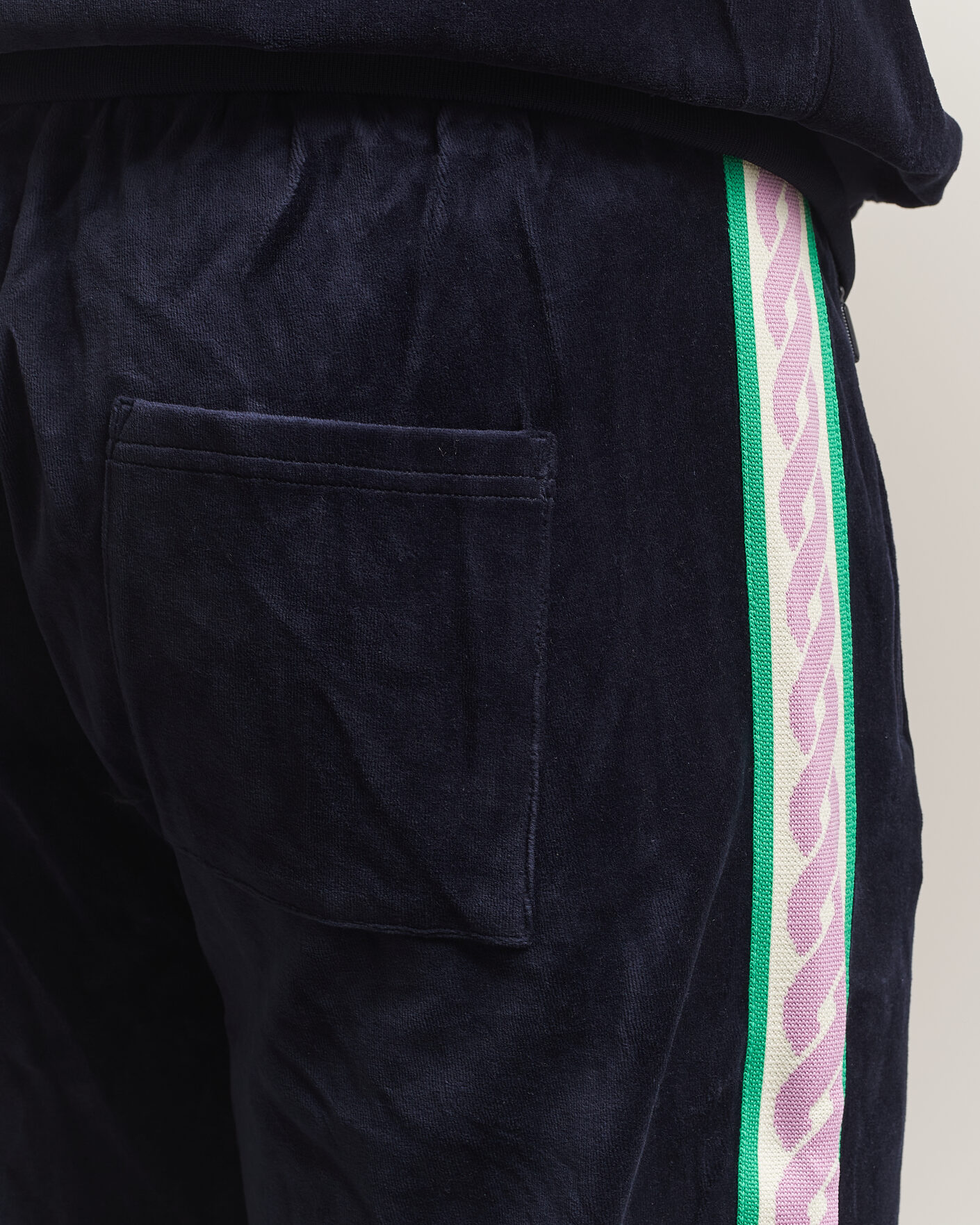 Men | Trousers | Drôle de Monsieur | Survêtement Velours Track Pants Navy