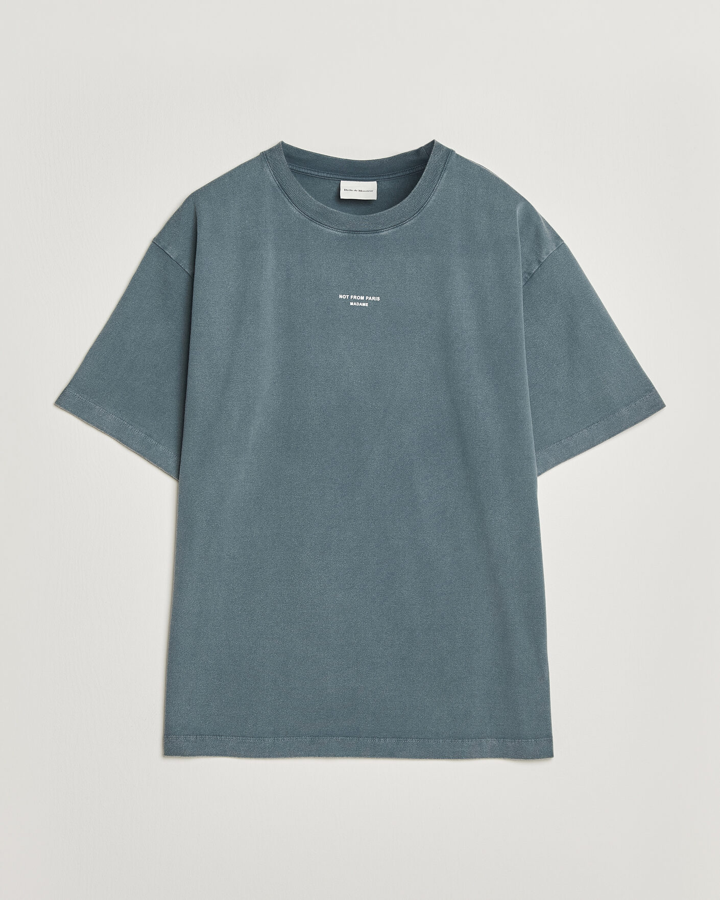 Men | T-Shirts | Drôle de Monsieur | Classic Slogan T-Shirt Dark Grey