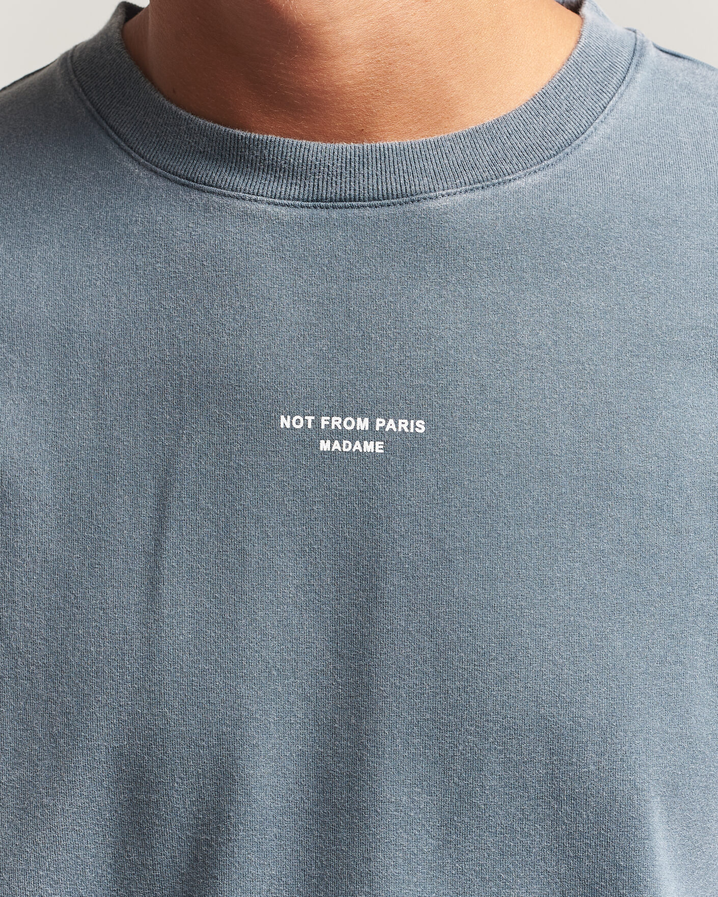 Men | T-Shirts | Drôle de Monsieur | Classic Slogan T-Shirt Dark Grey