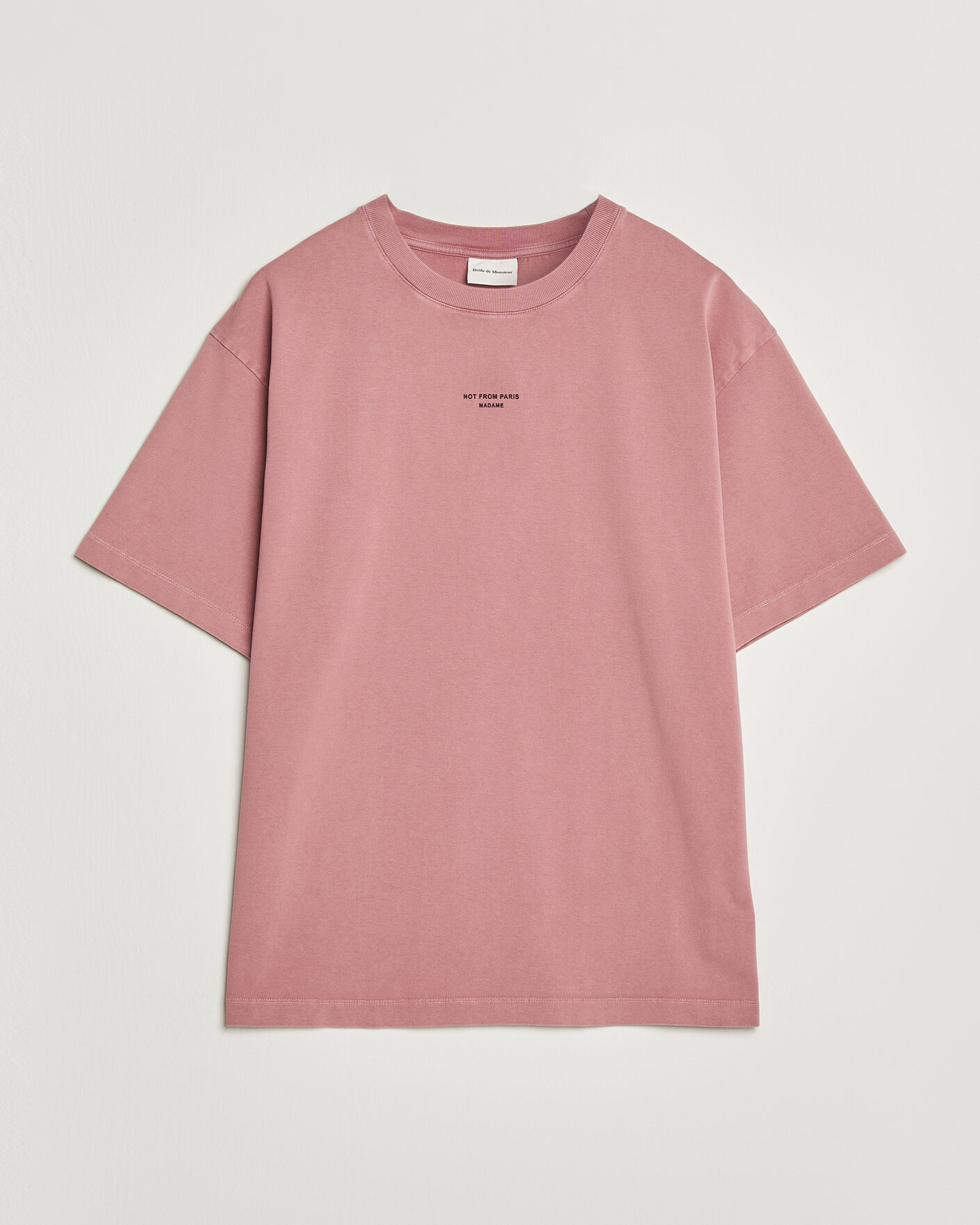 Men | T-Shirts | Drôle de Monsieur | Classic Slogan T-Shirt Dark Pink