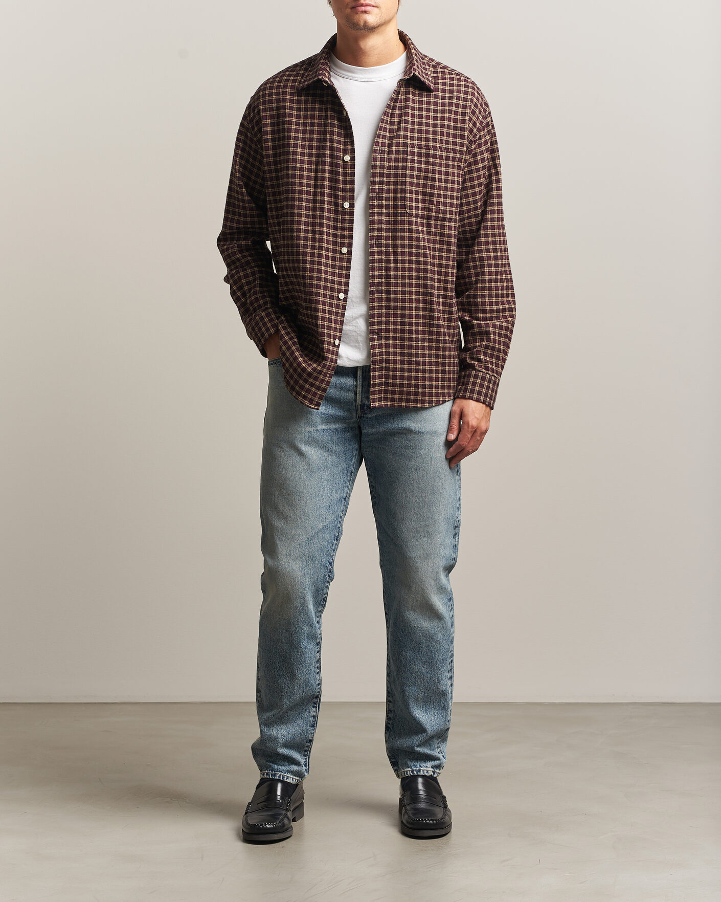 Men | Jeans | EDWIN | Regular Tapered Rainbow Selvage Jeans Light Used