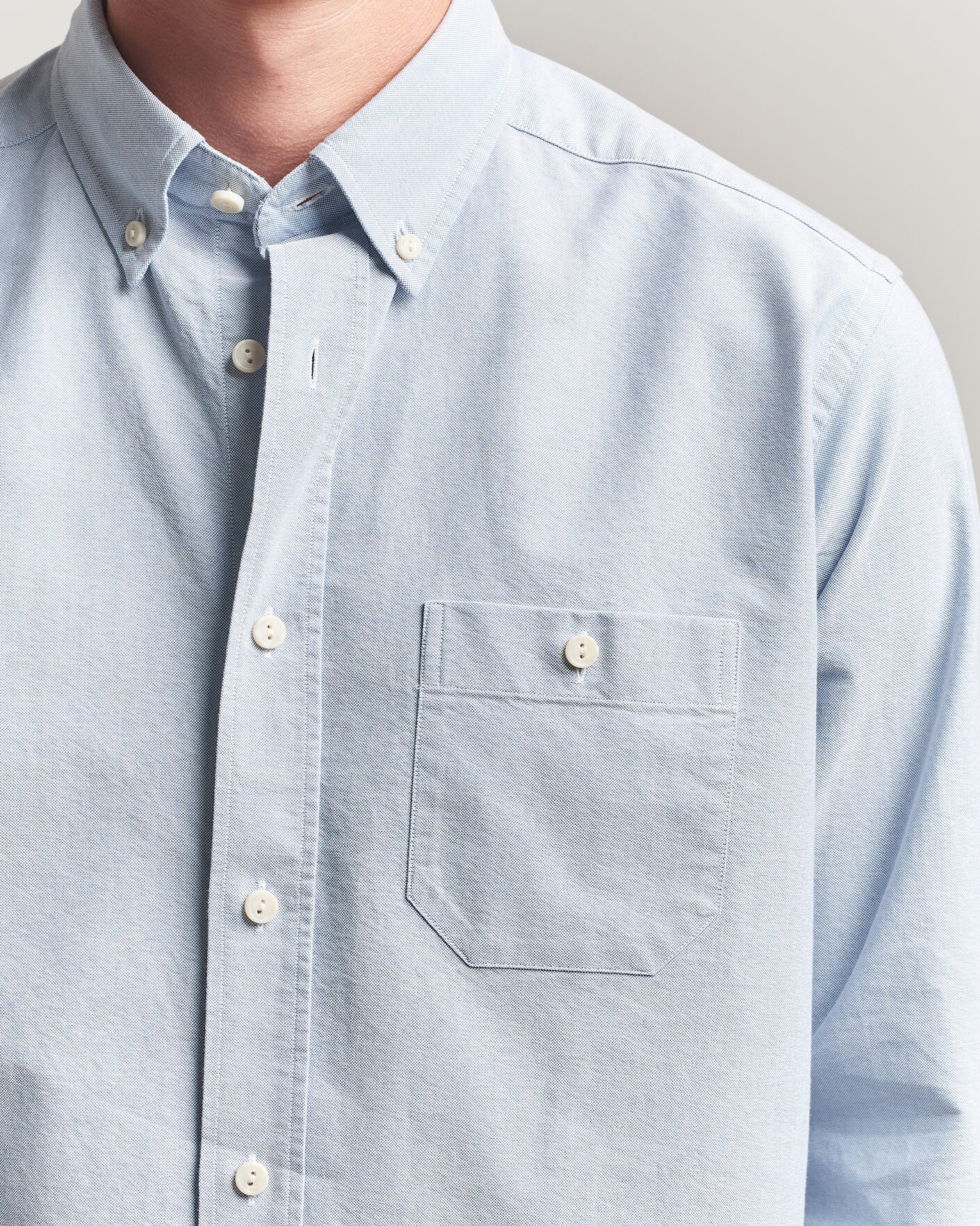 Men | Shirts | Eton | Regular Fit Ivy Oxford Shirt Light Blue