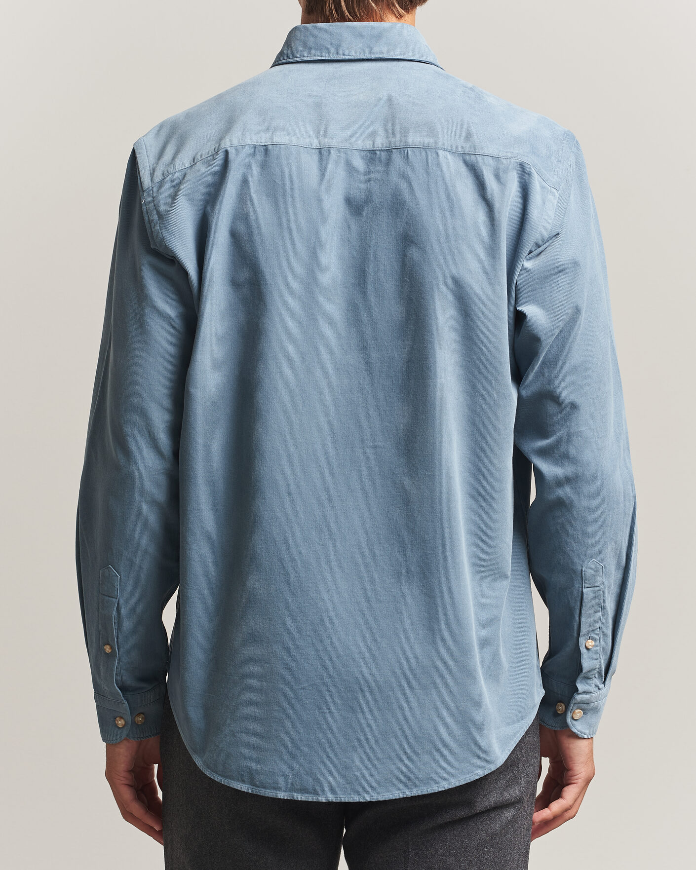Men | Shirts | Eton | Casual Fit Corduroy Shirt Blue