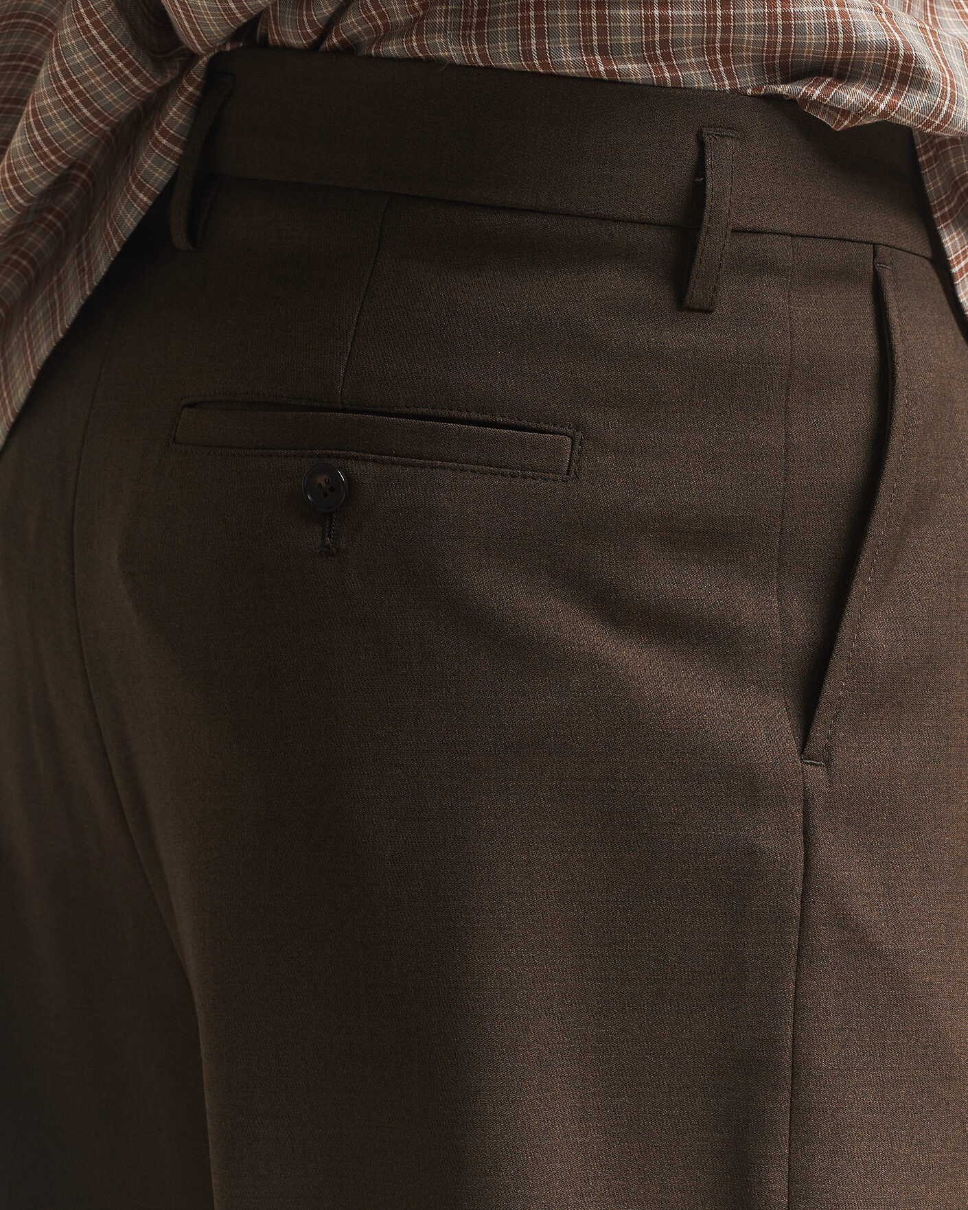 Men | Trousers | Filippa K | Milo Wide Wool Trousers Walnut Brown