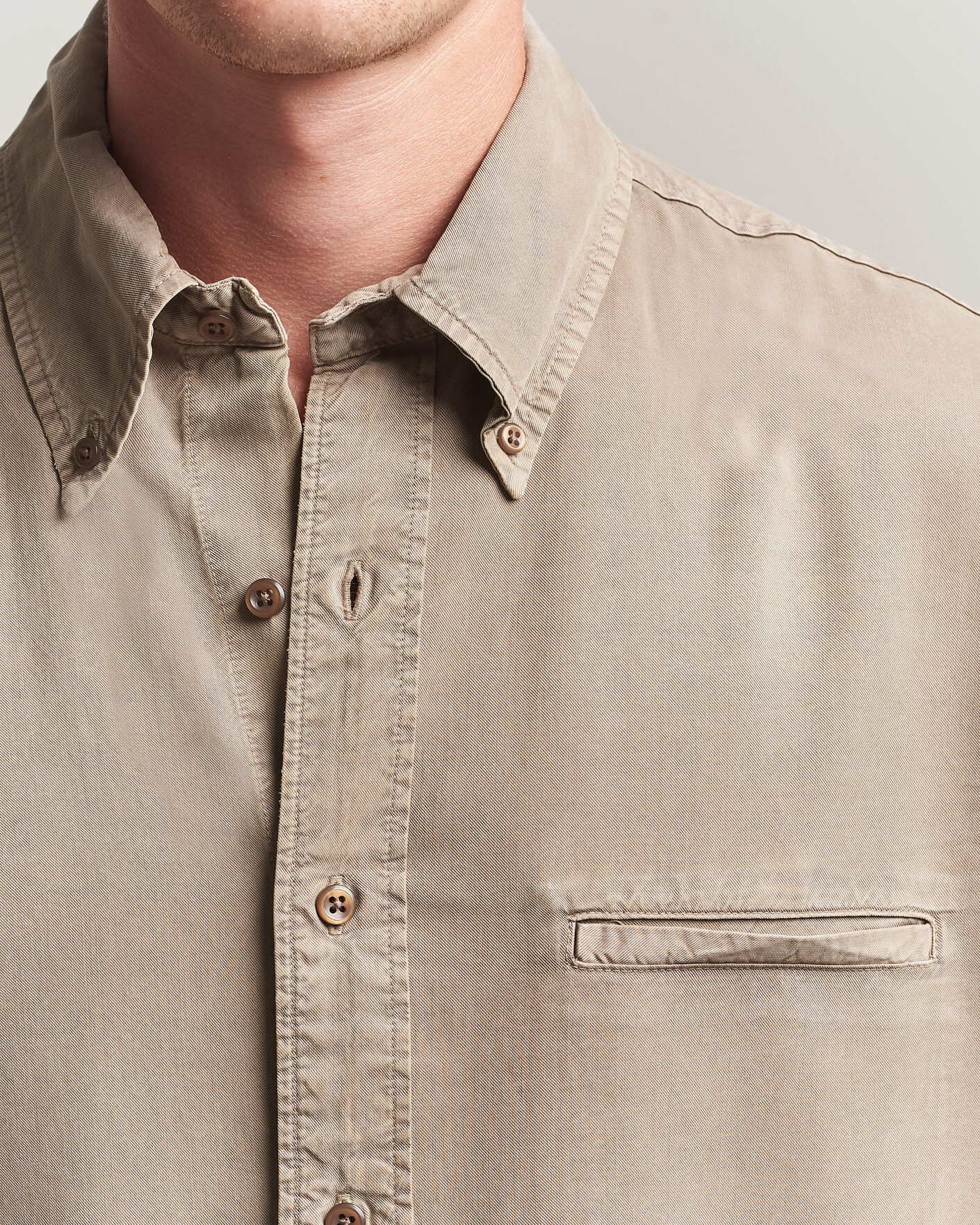 Men | Shirts | Filippa K | Zack Lyocell Shirt Stone Taupe