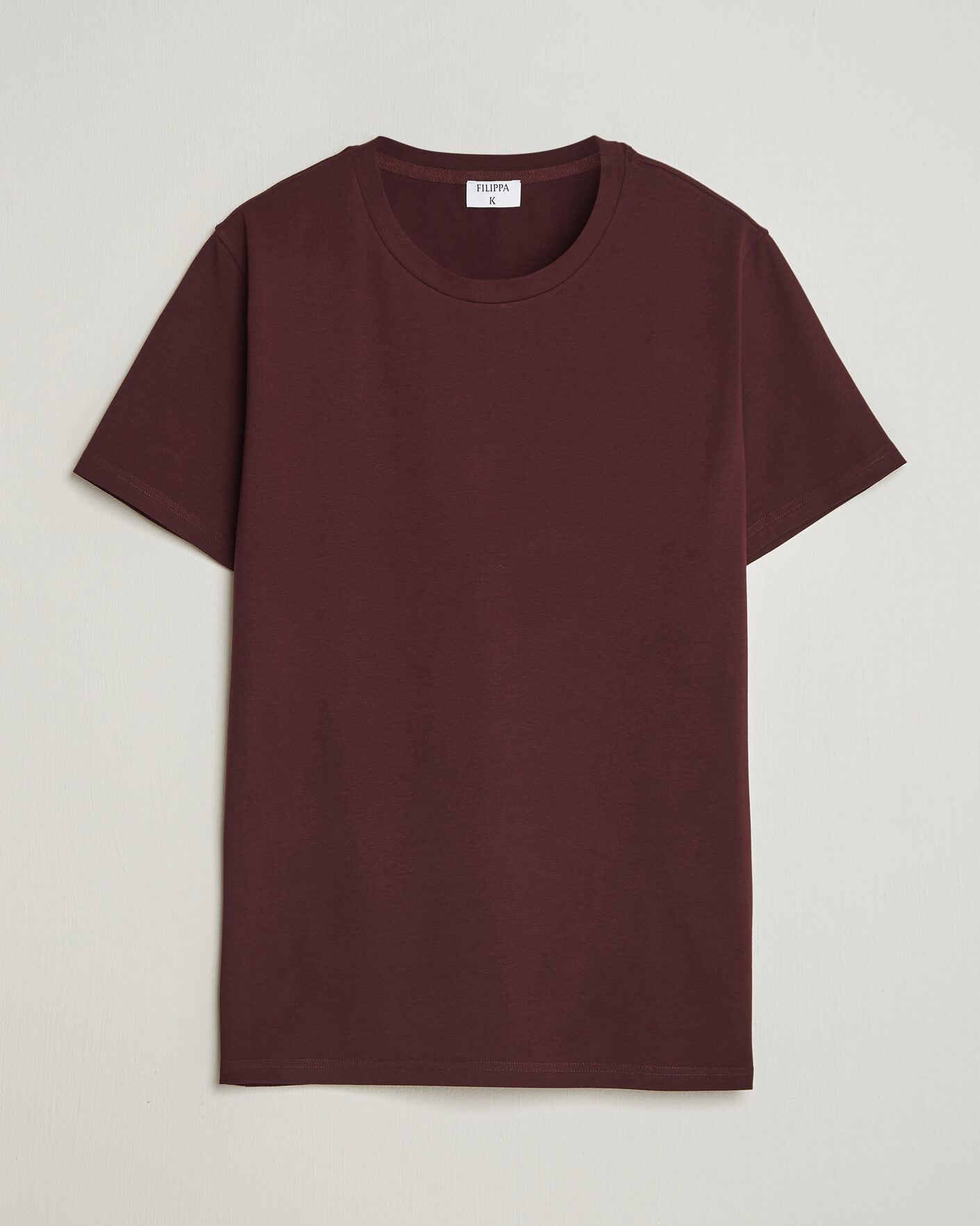 Men | T-Shirts | Filippa K | Soft Lycra T-Shirt Dark Burgundy