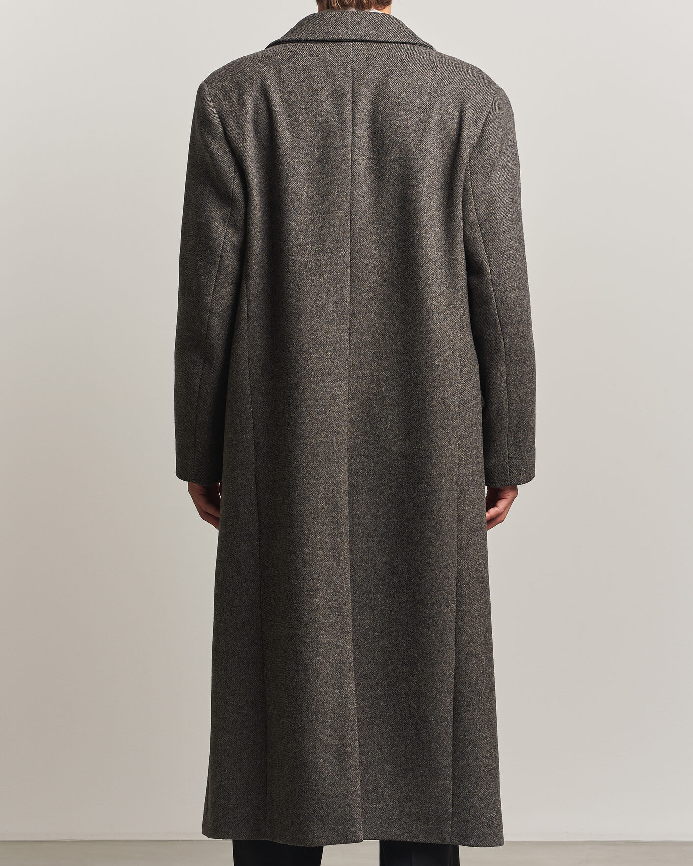 Men | Coats & Jackets | Filippa K | Damian Wool Twill Coat Driftwood