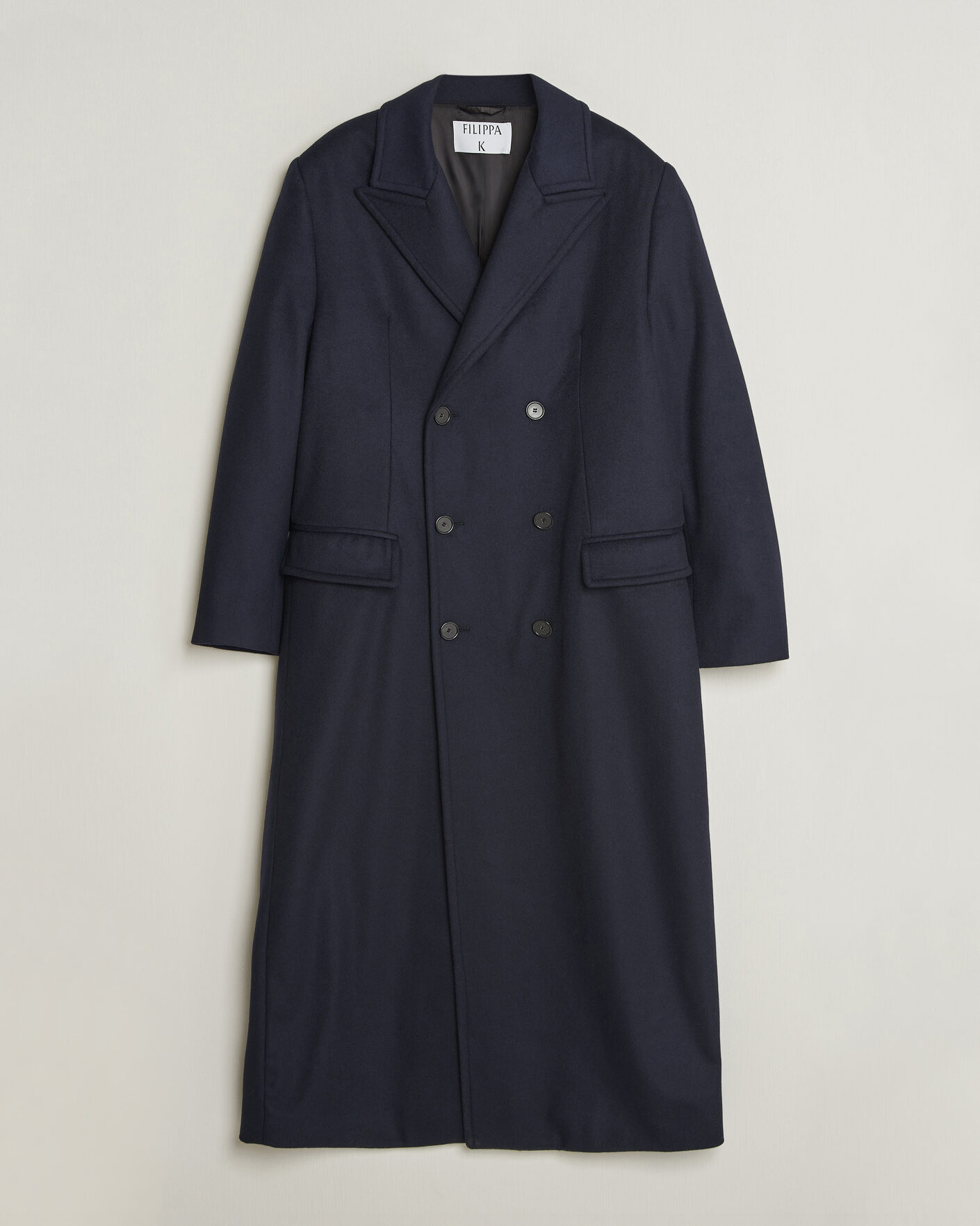 Men | Coats & Jackets | Filippa K | Damian Wool Coat French Navy