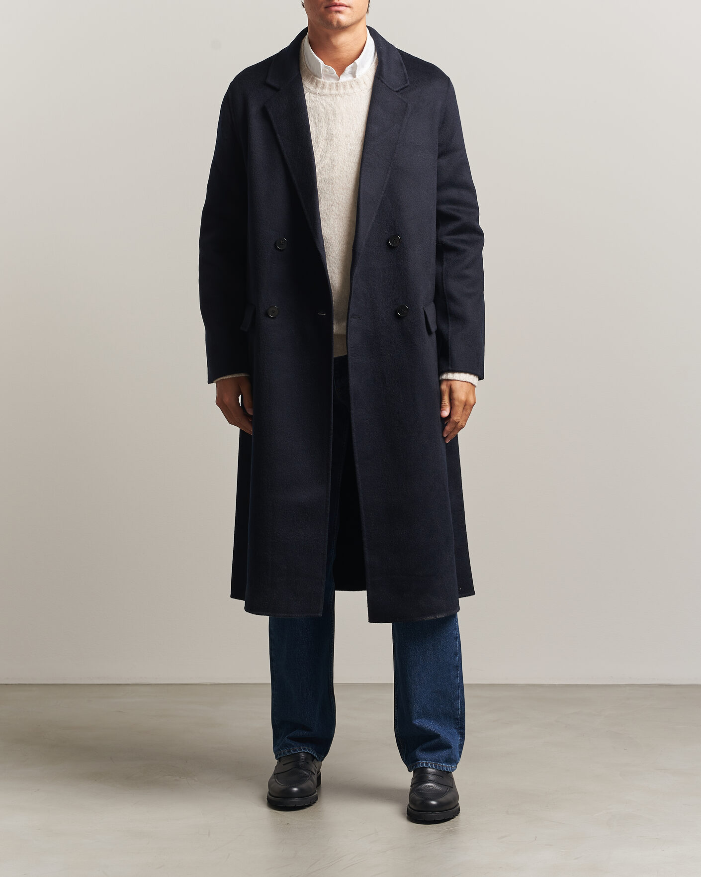 Men | Coats & Jackets | Filippa K | Athens Wool Coat Navy