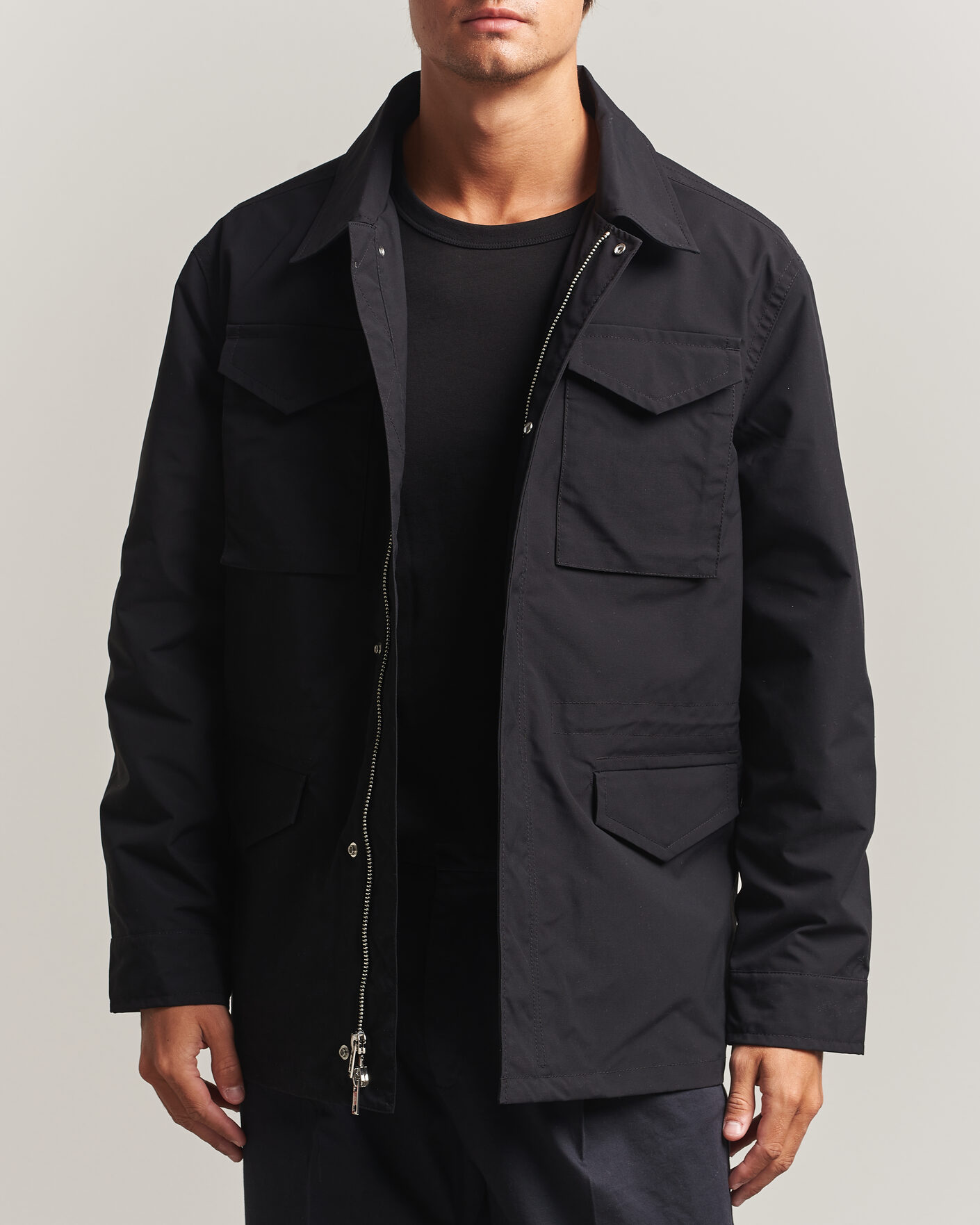Men | Coats & Jackets | Filippa K | Field Jacket Black