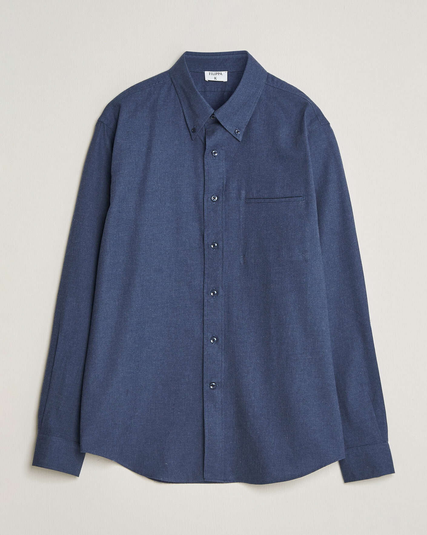 Men | Shirts | Filippa K | Zack Flannel Shirt Navy