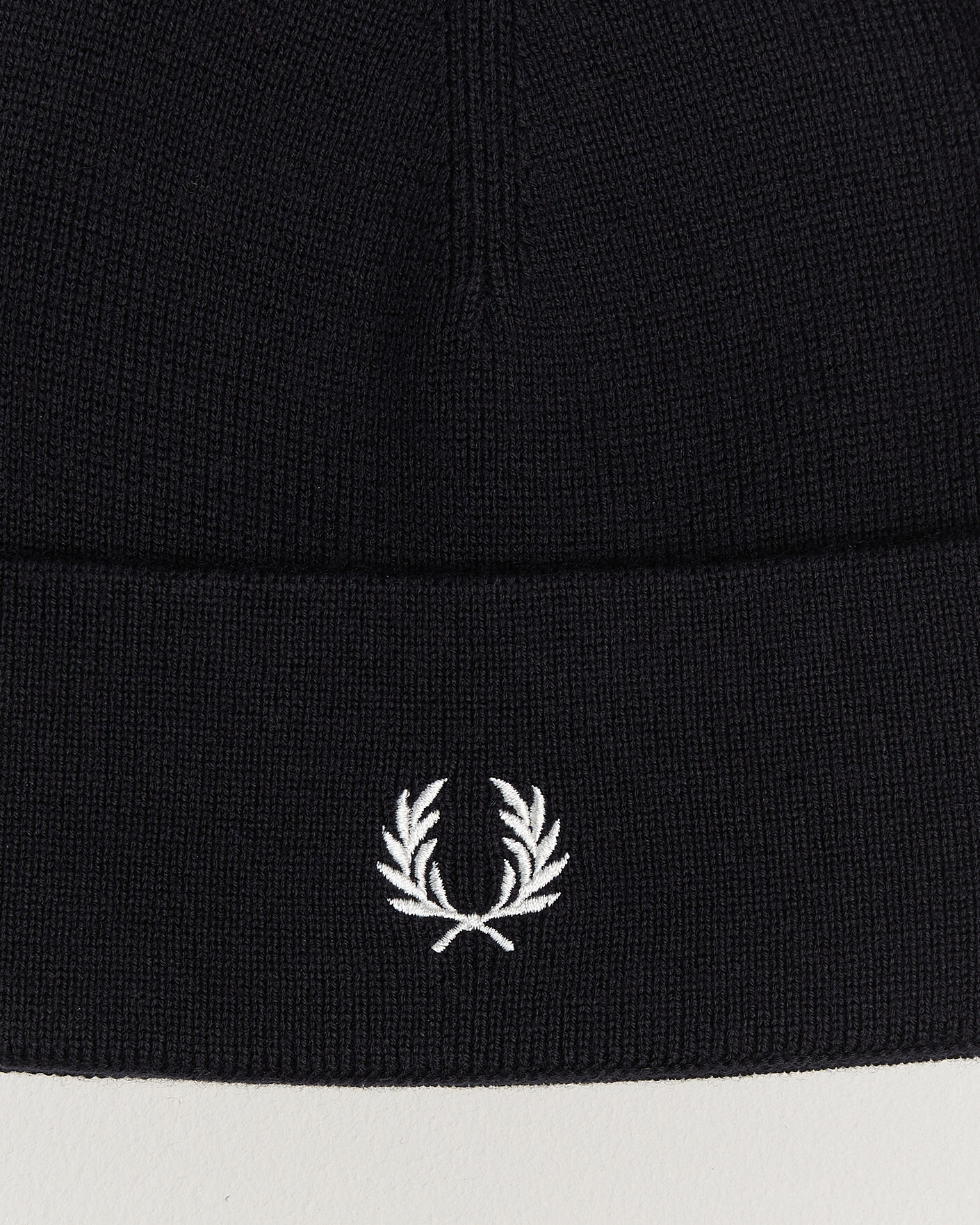 Men | Beanies | Fred Perry | Merino Wool Beanie Navy
