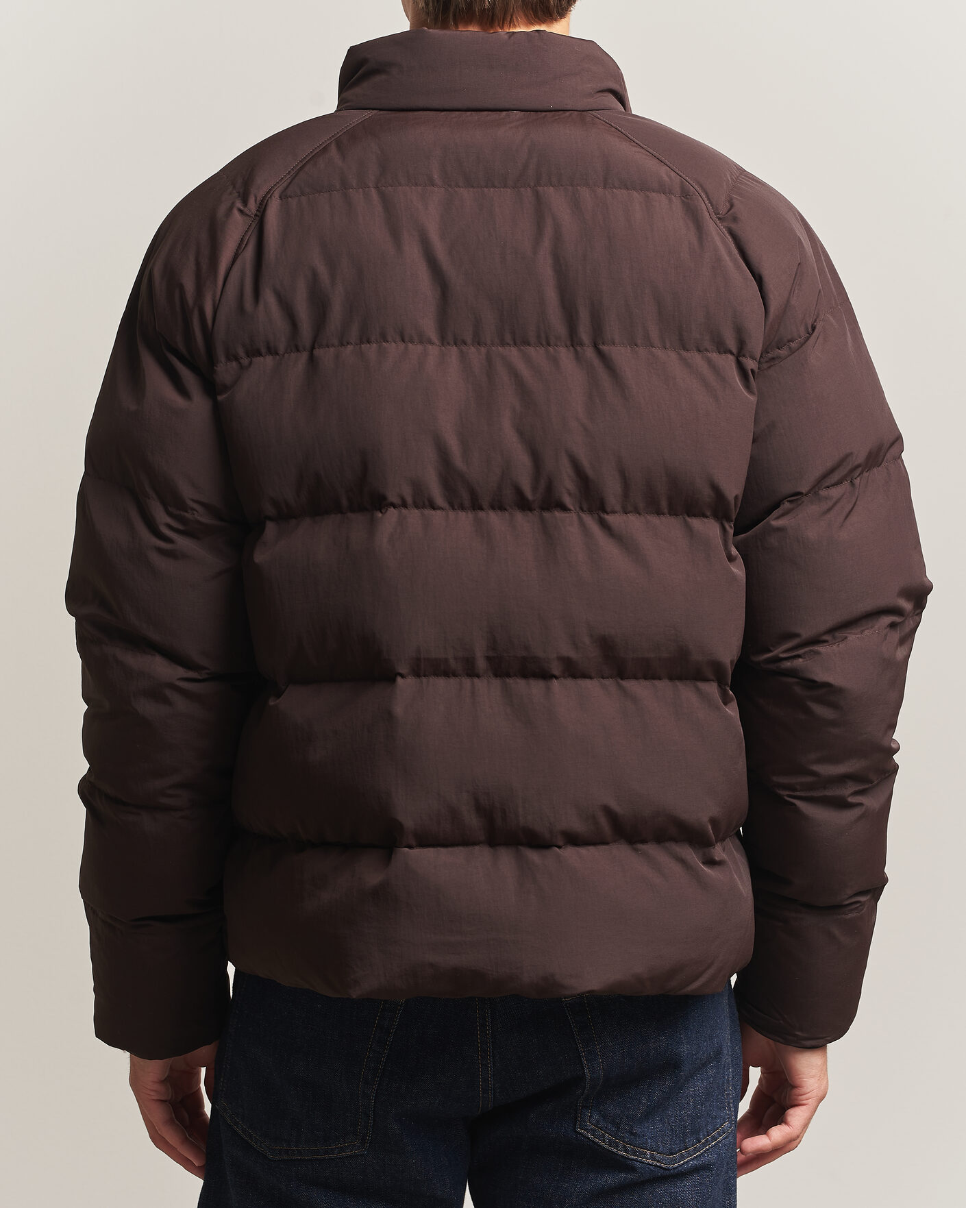 Fred Perry Raglan Sleeve Padded Jacket Rich Brown at CareOfCarl.com