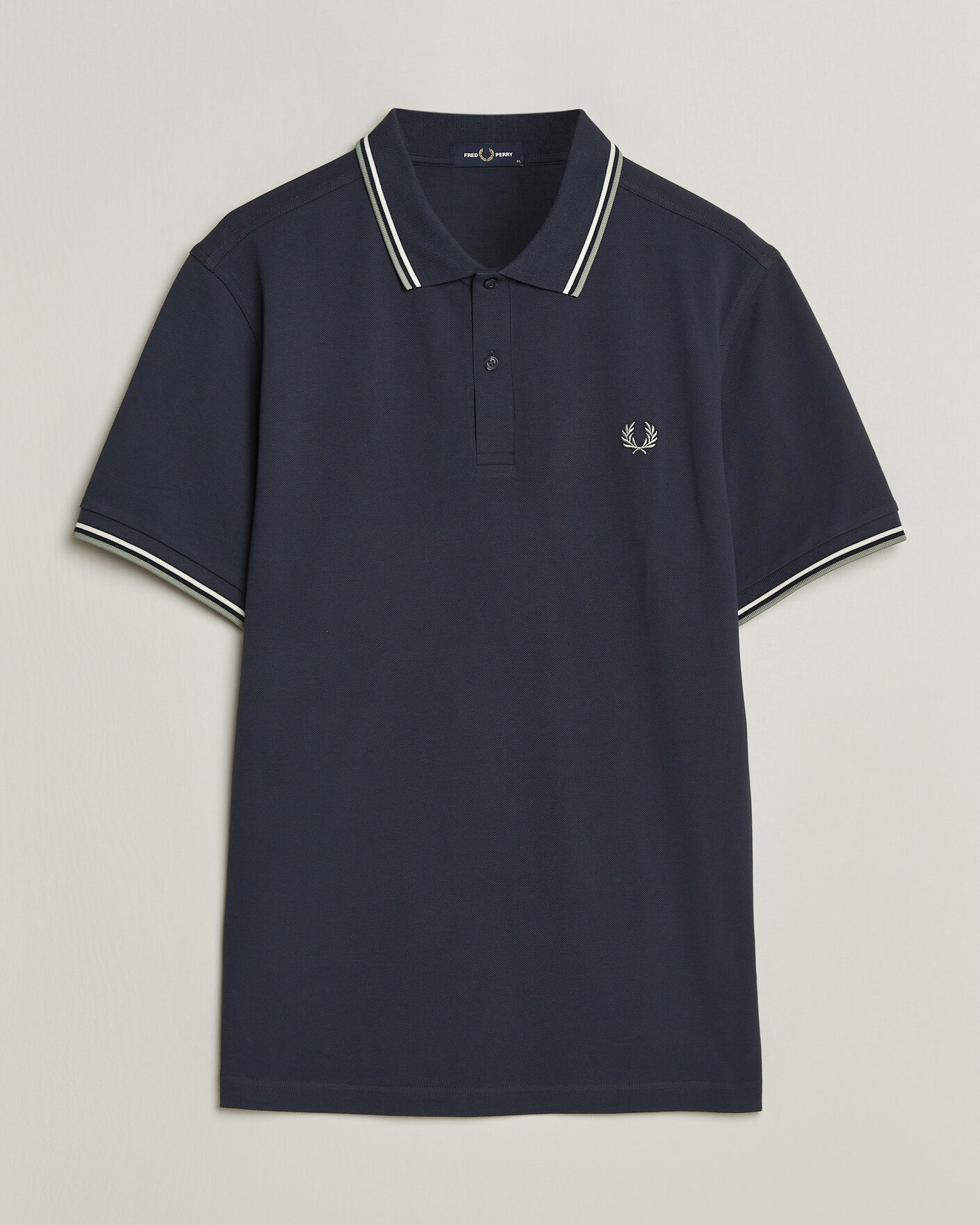 Men | Polo Shirts | Fred Perry | Twin Tipped Polo Shirt Dark Airforce