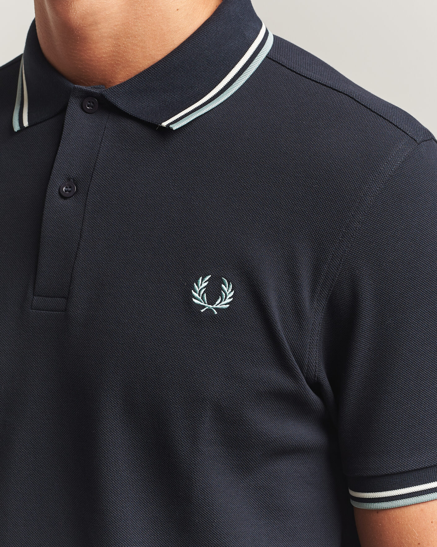 Men | Polo Shirts | Fred Perry | Twin Tipped Polo Shirt Navy