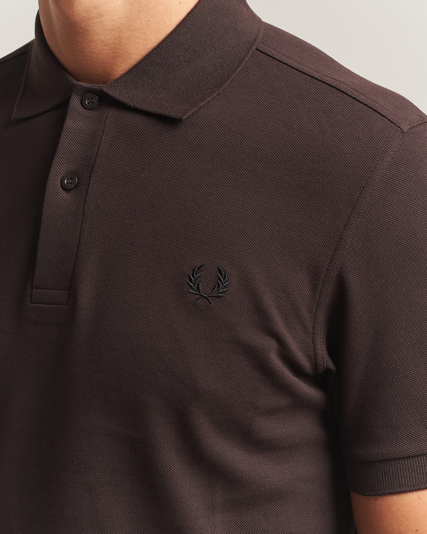 Men | Polo Shirts | Fred Perry | Plain Polo Shirt Night Rich Brown