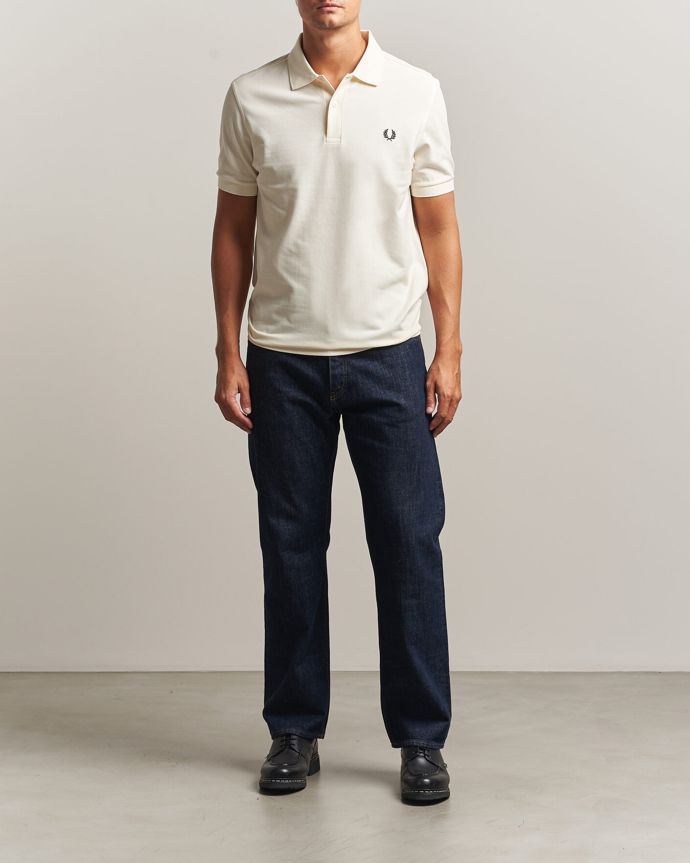 Men | Polo Shirts | Fred Perry | Plain Polo Shirt Night Ecru
