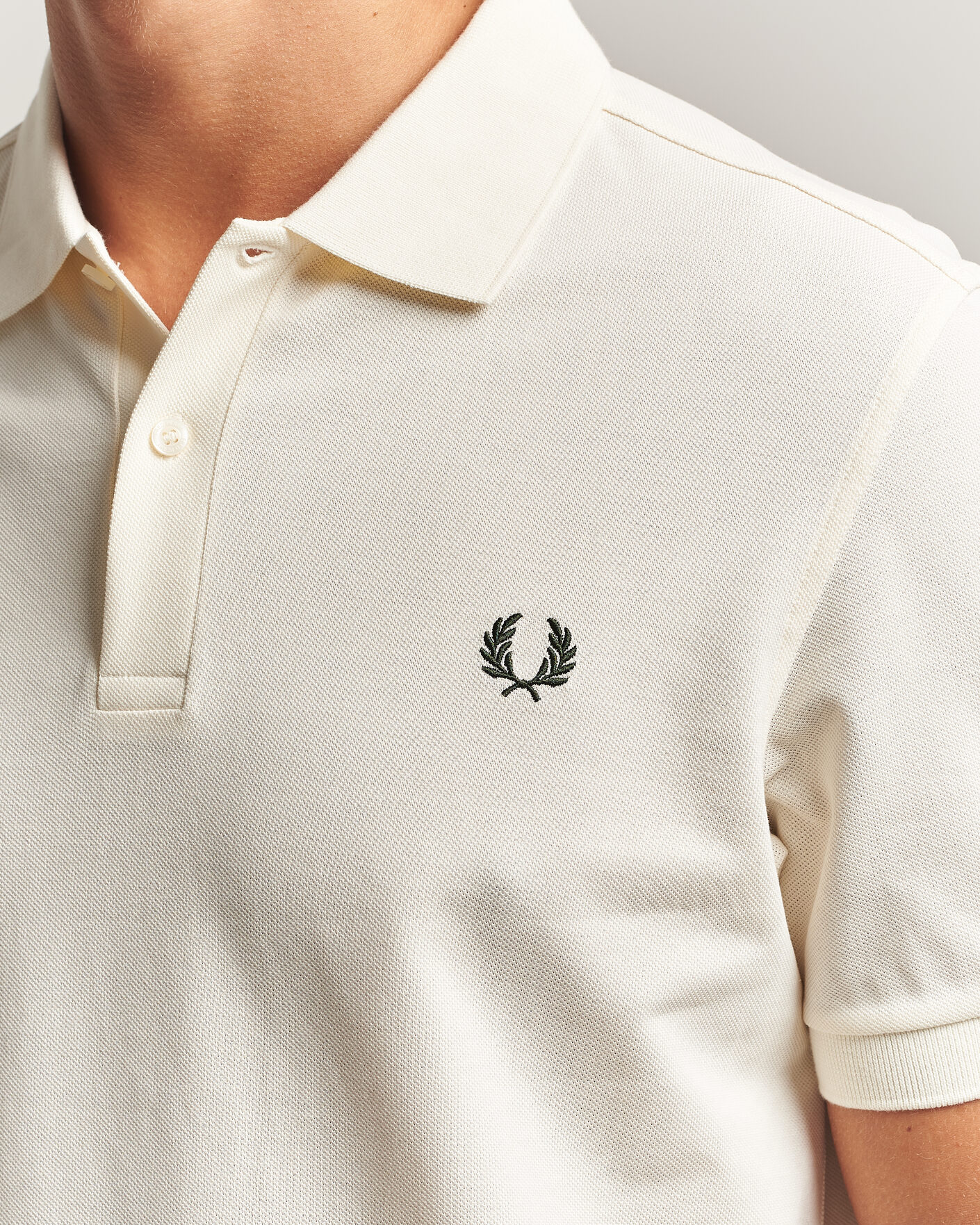 Men | Polo Shirts | Fred Perry | Plain Polo Shirt Night Ecru
